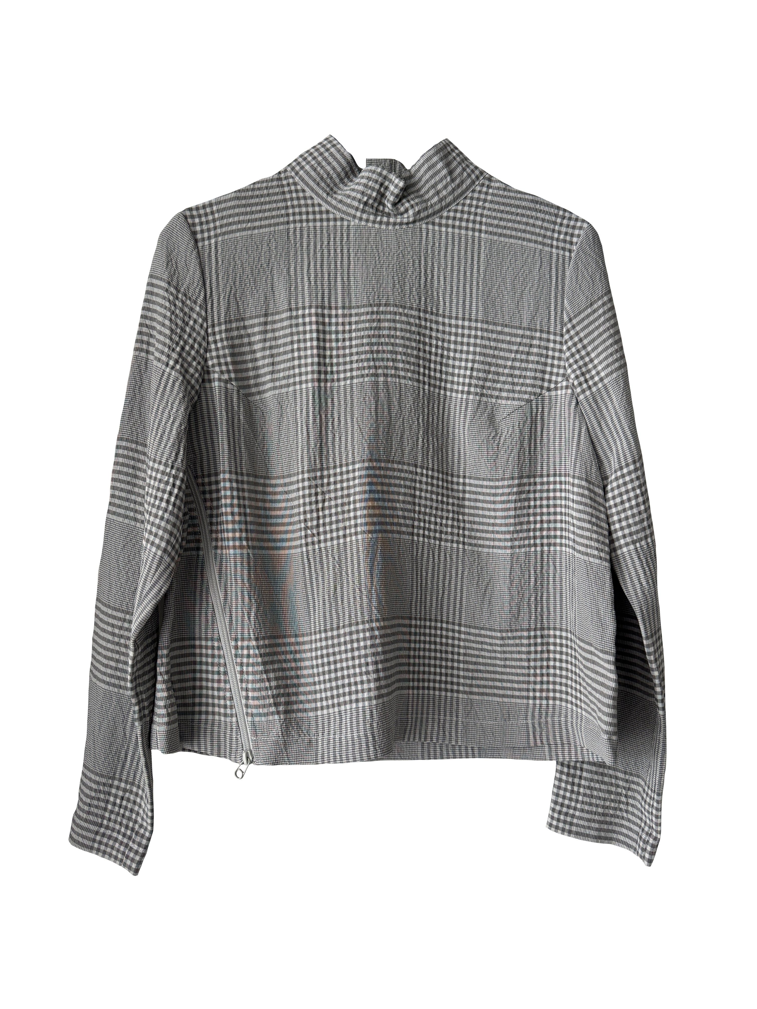 BRODY TOP GREY CHECK