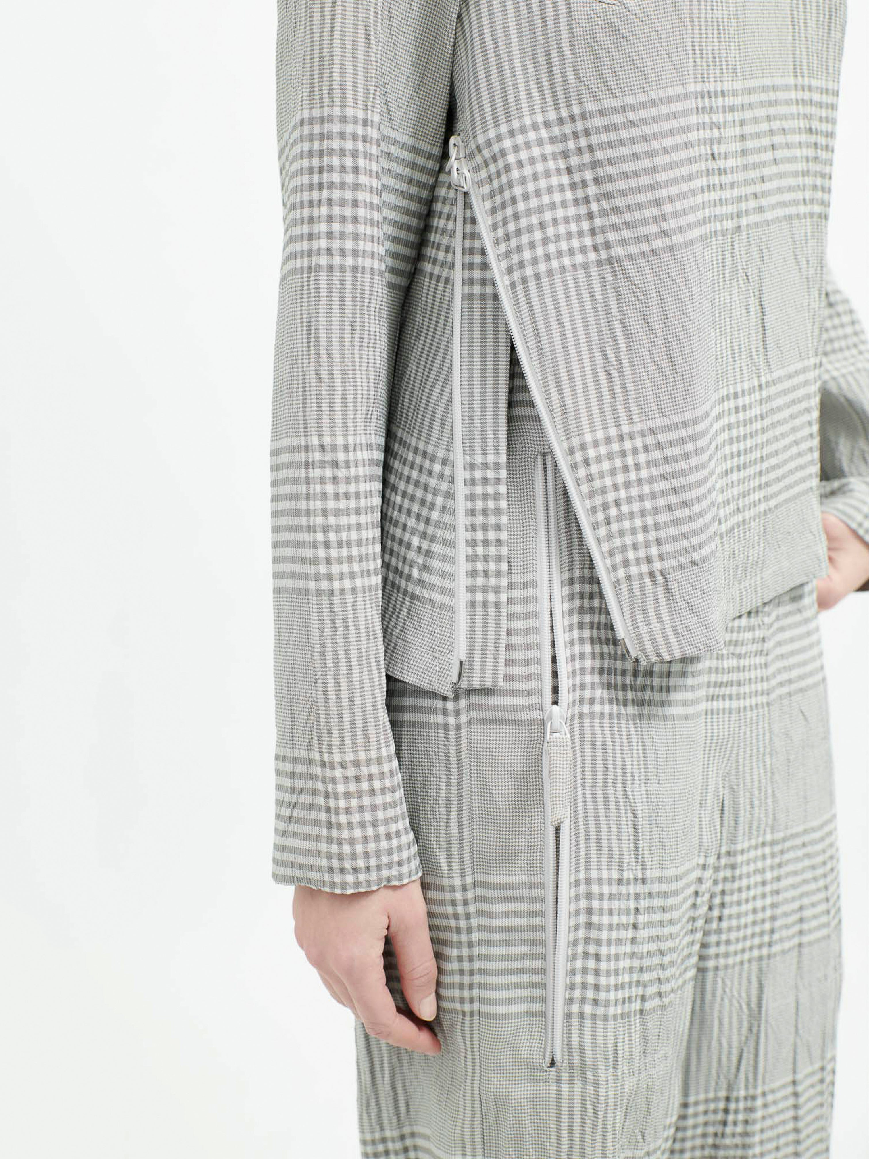 BRODY TOP GREY CHECK