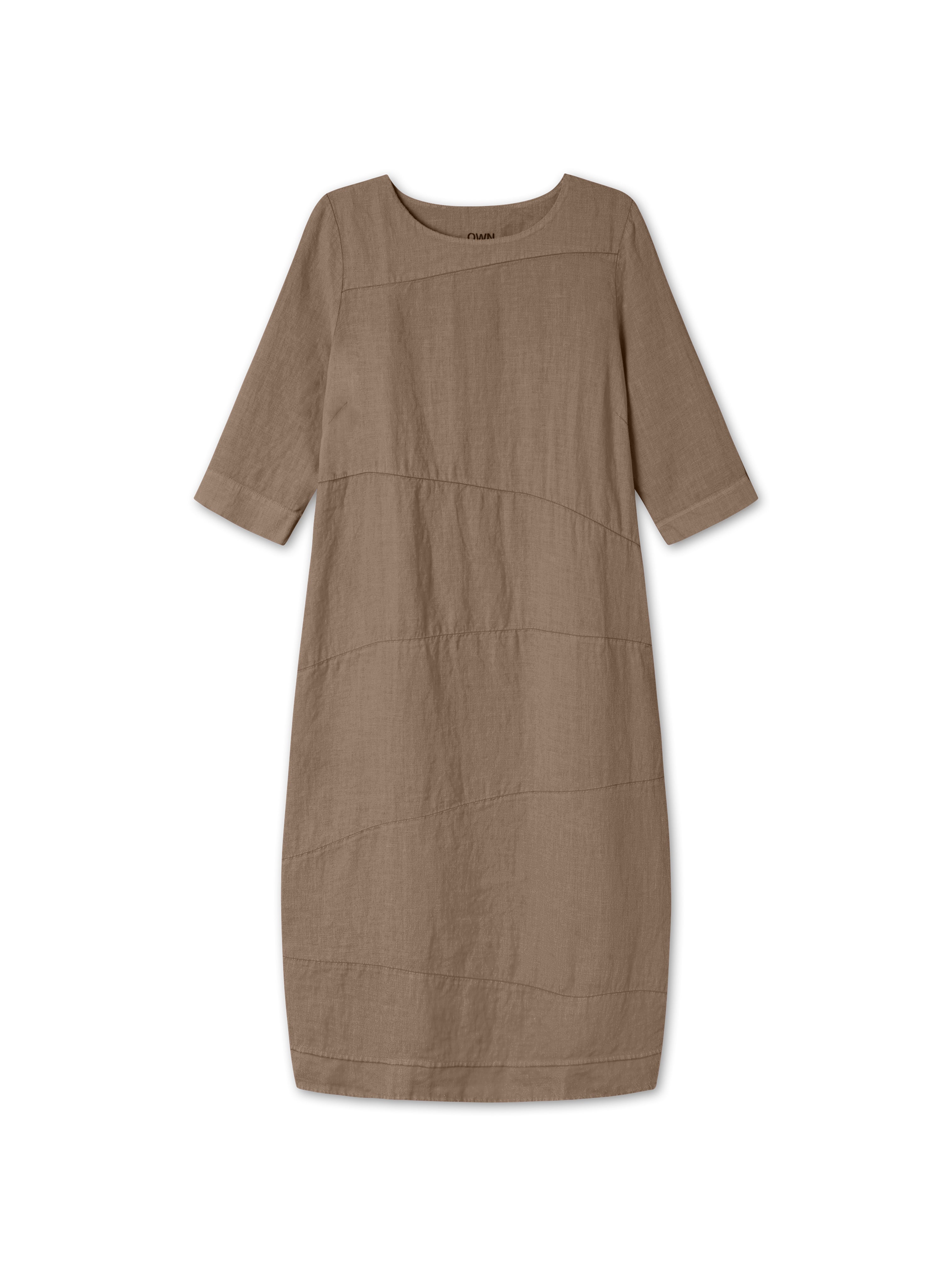 LINEN DRESS BARK
