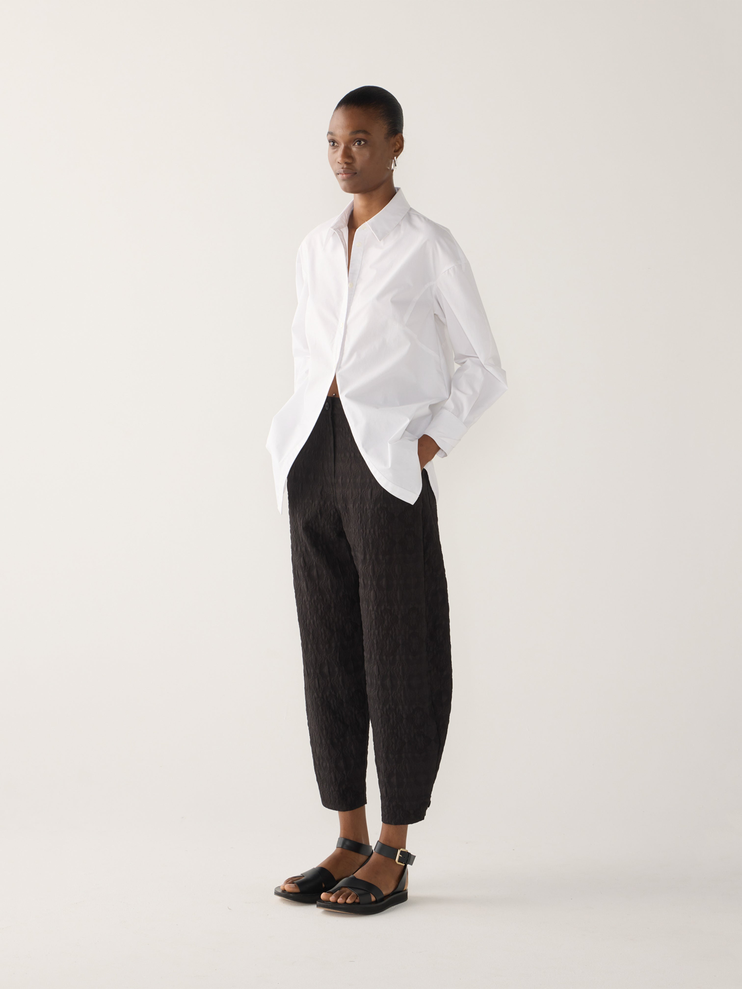 EDITH PANT BLACK JACQUARD