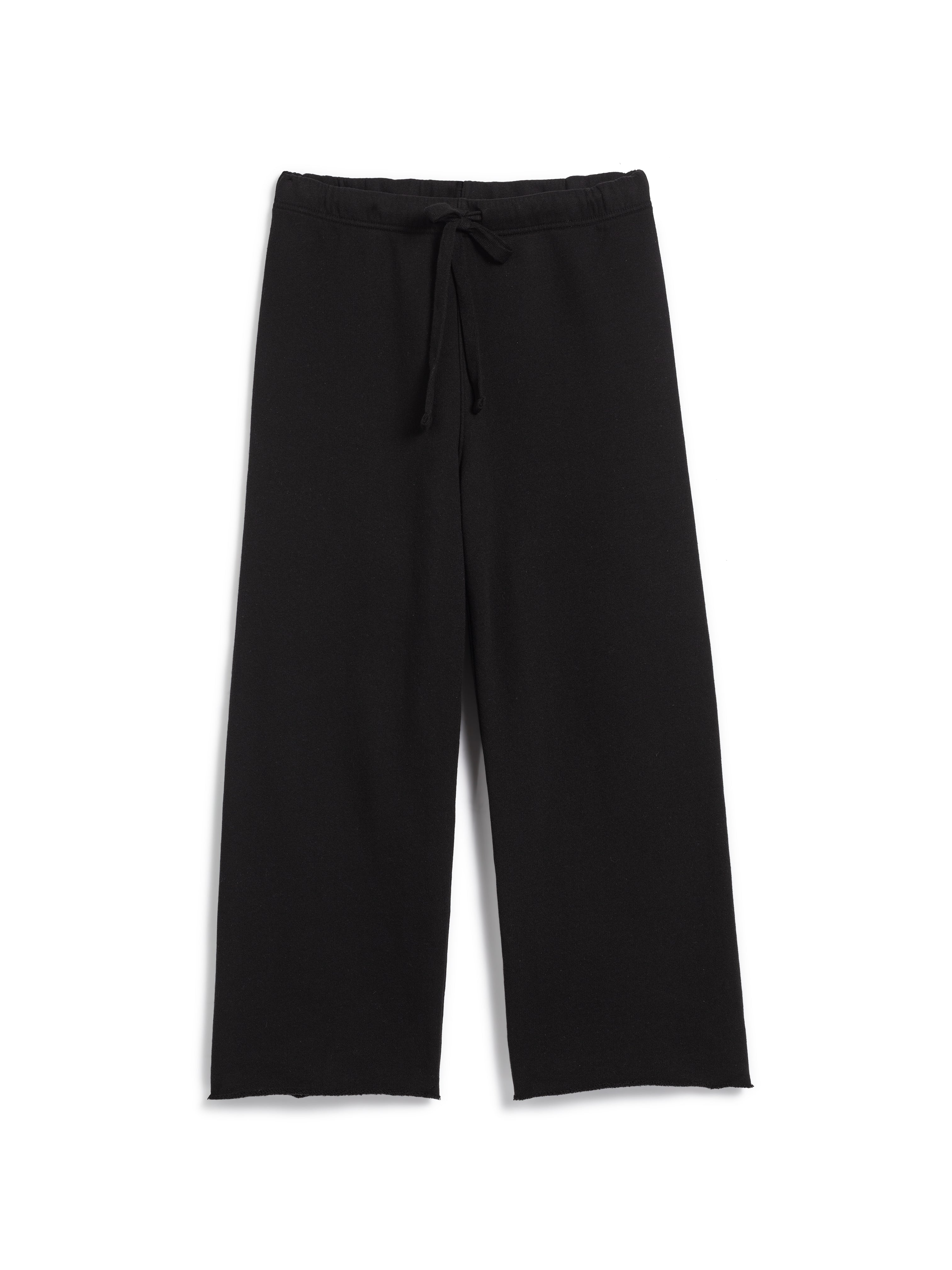 CATHERINE CROPPED SWEATPANT BLACK