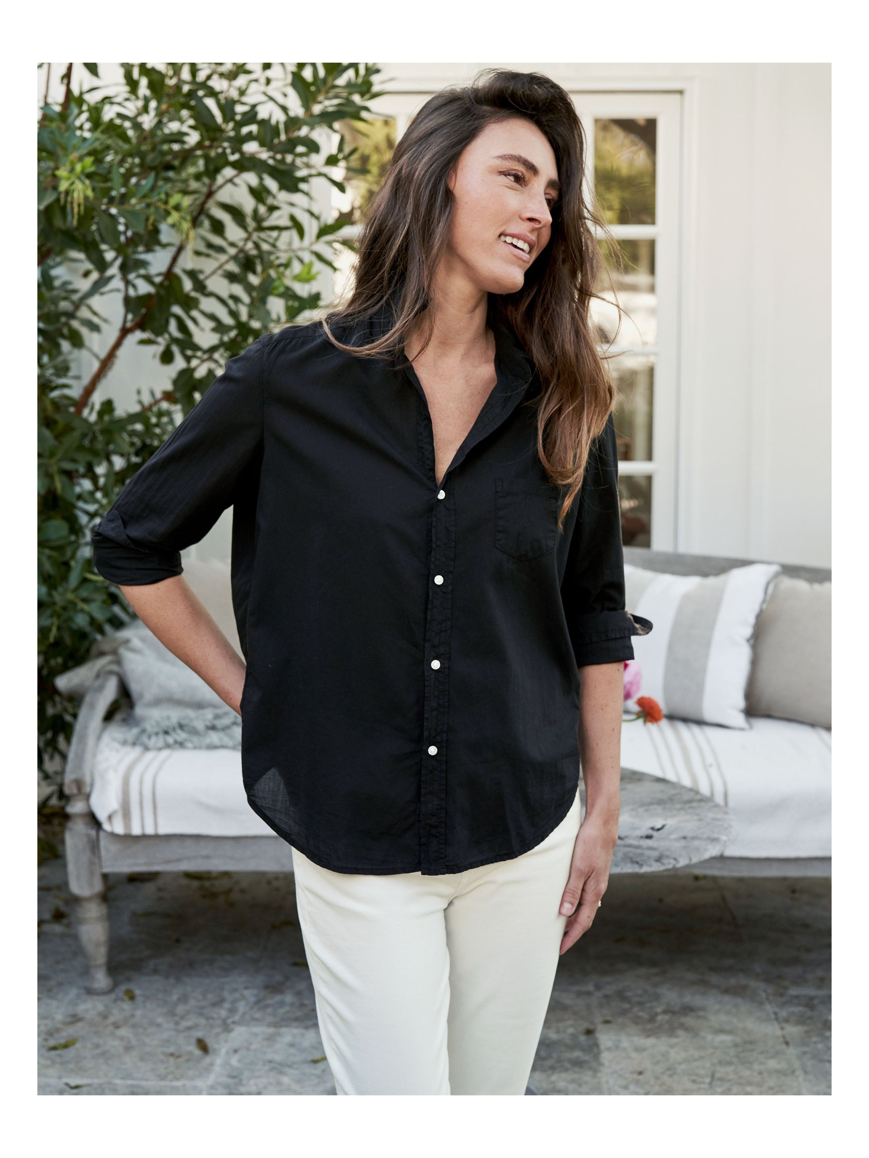 EILEEN SHIRT FEATHERWEIGHT BLACK
