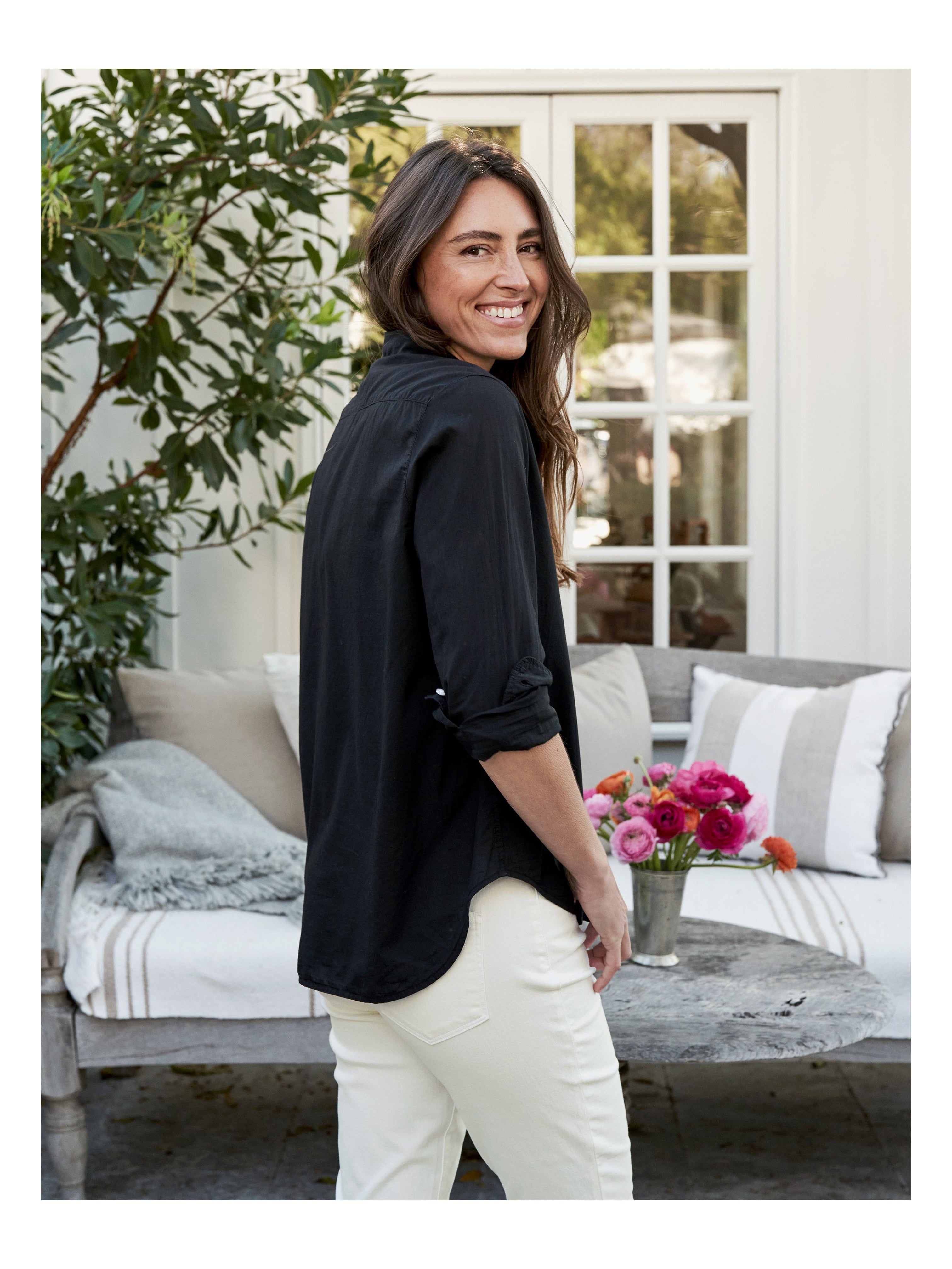 EILEEN SHIRT FEATHERWEIGHT BLACK