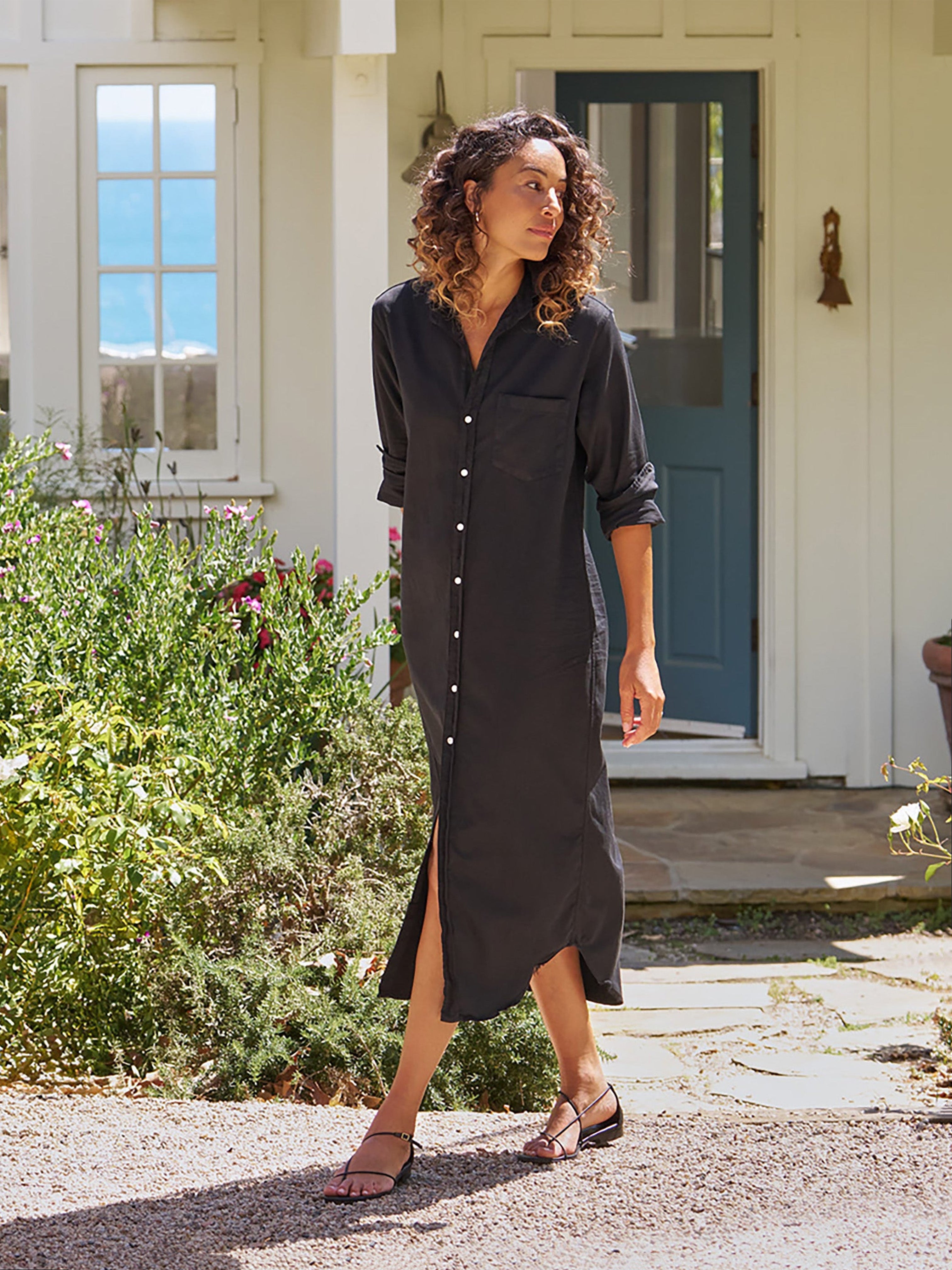 RORY SHIRT DRESS DENIM BLACK