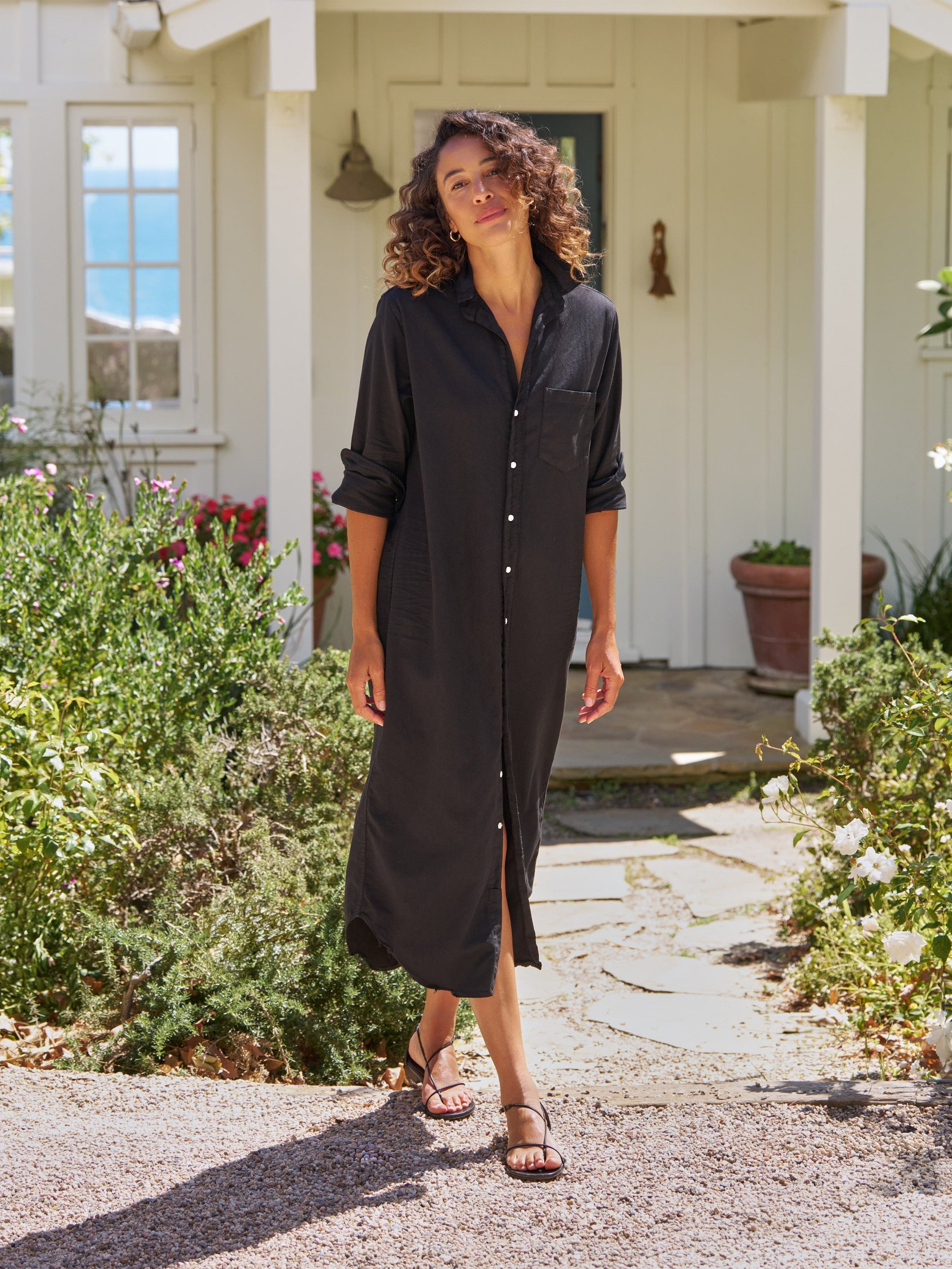 RORY SHIRT DRESS DENIM BLACK
