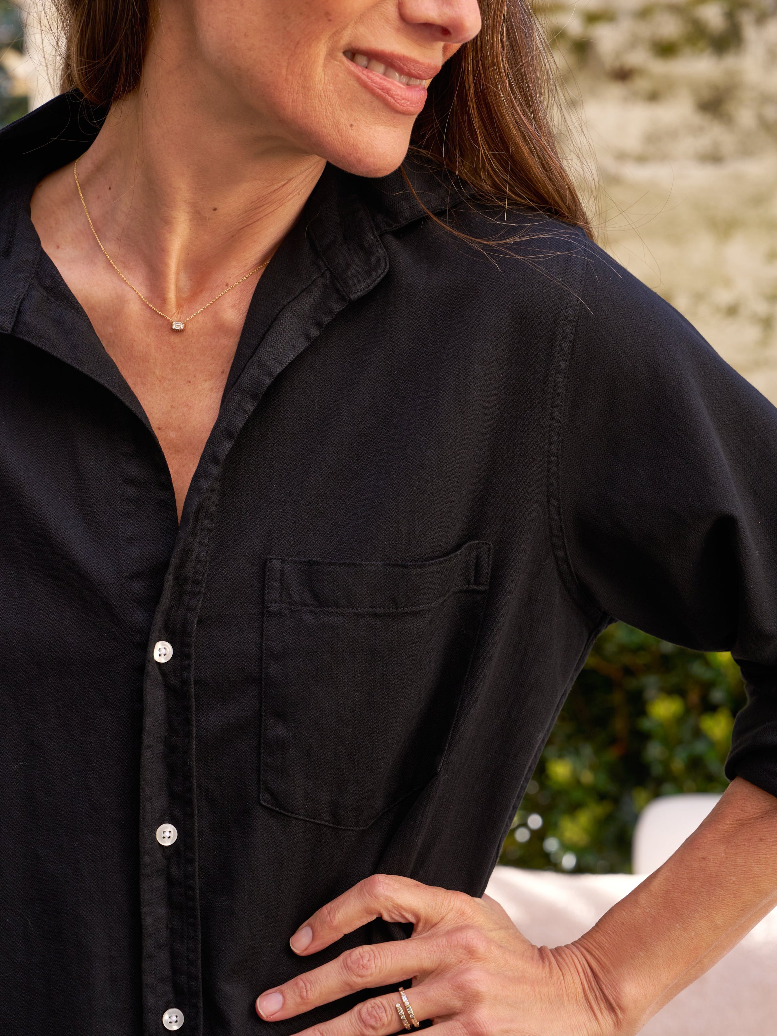 RORY SHIRT DRESS DENIM BLACK