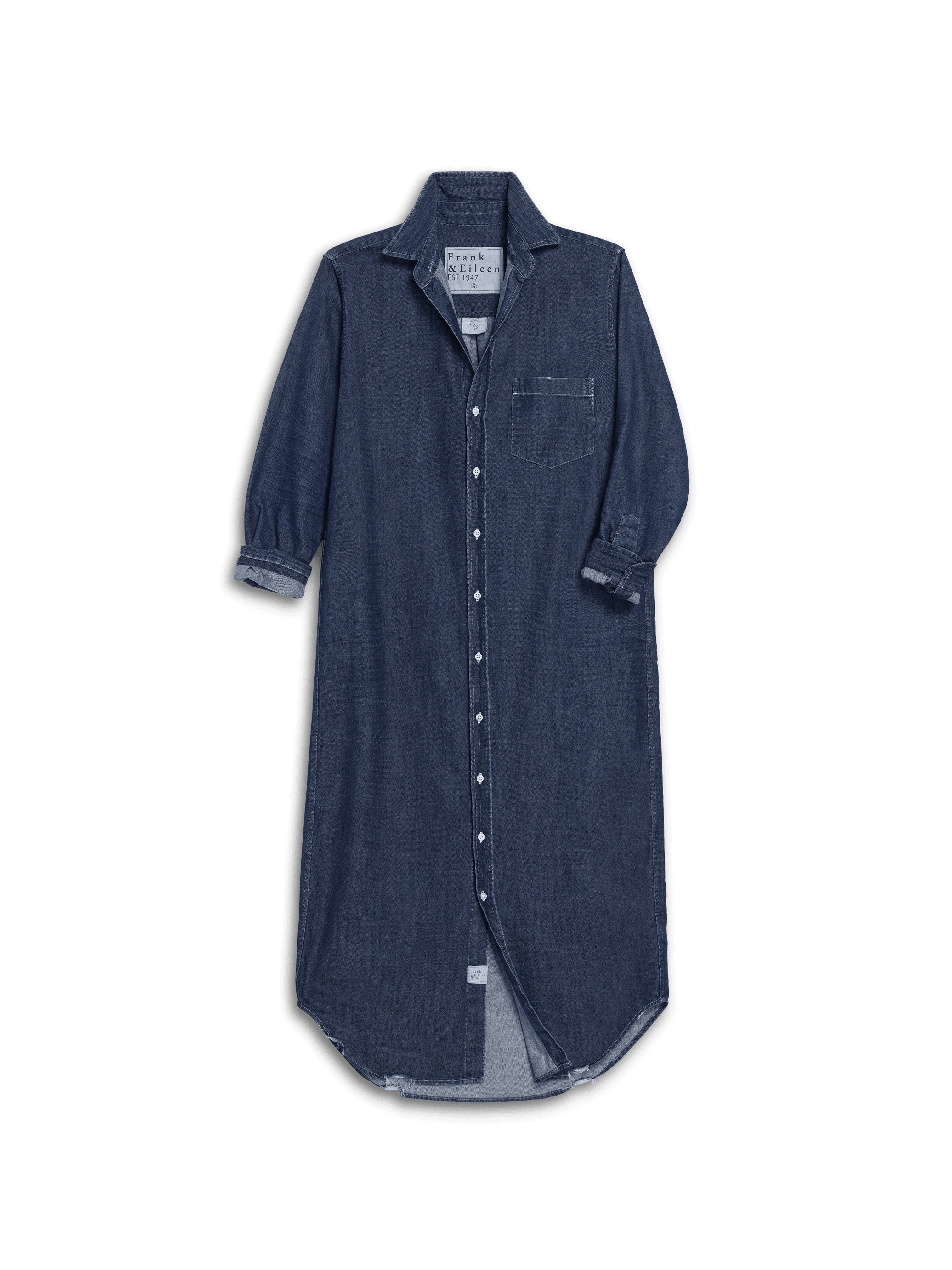 RORY SHIRT DRESS DENIM VINTAGE DARK WASH