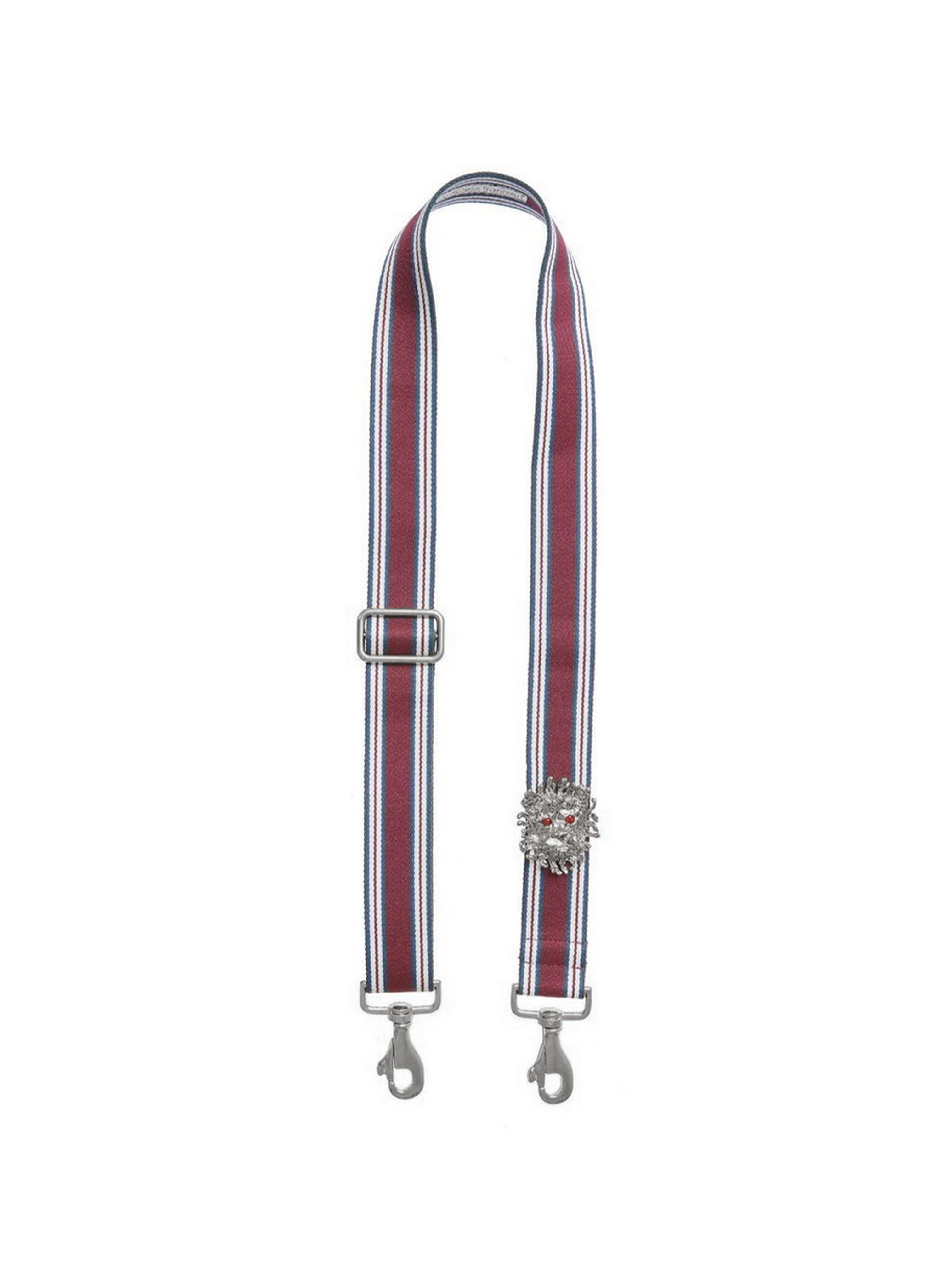 BAG STRAP BURGUNDY LINES