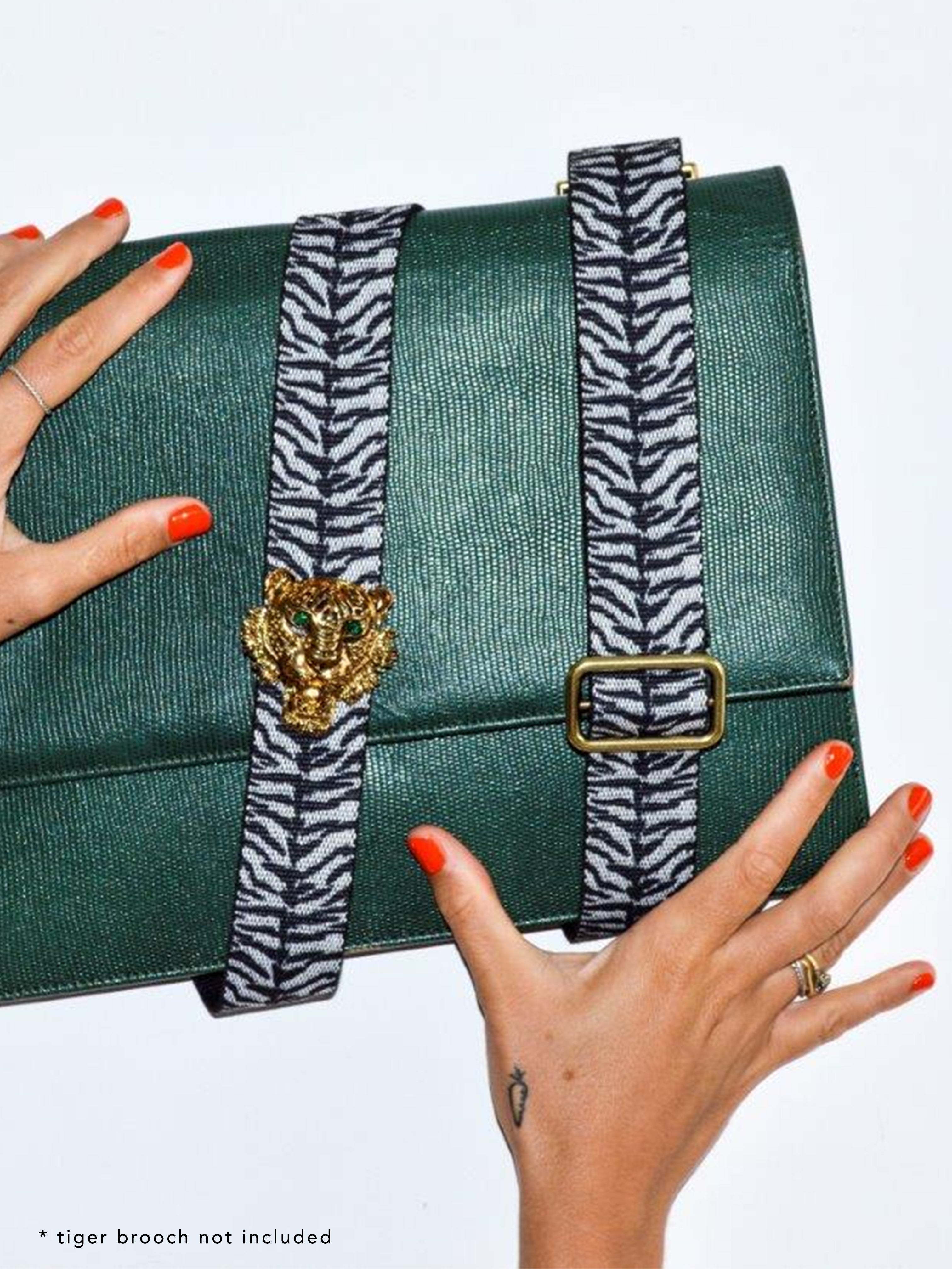 BAG STRAP ZEBRA PRINT