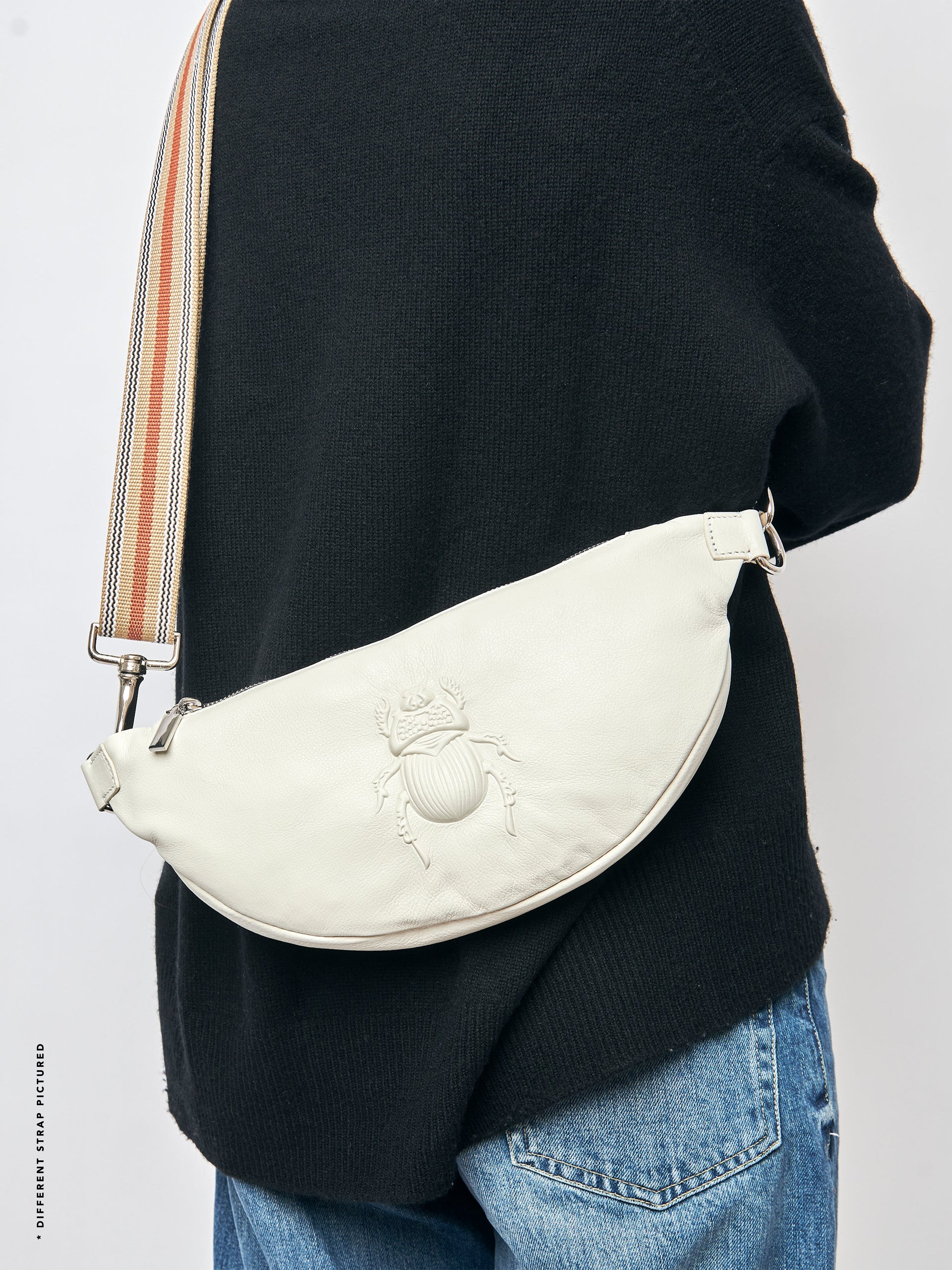 SCARAB BELT BAG IVORY small + medium