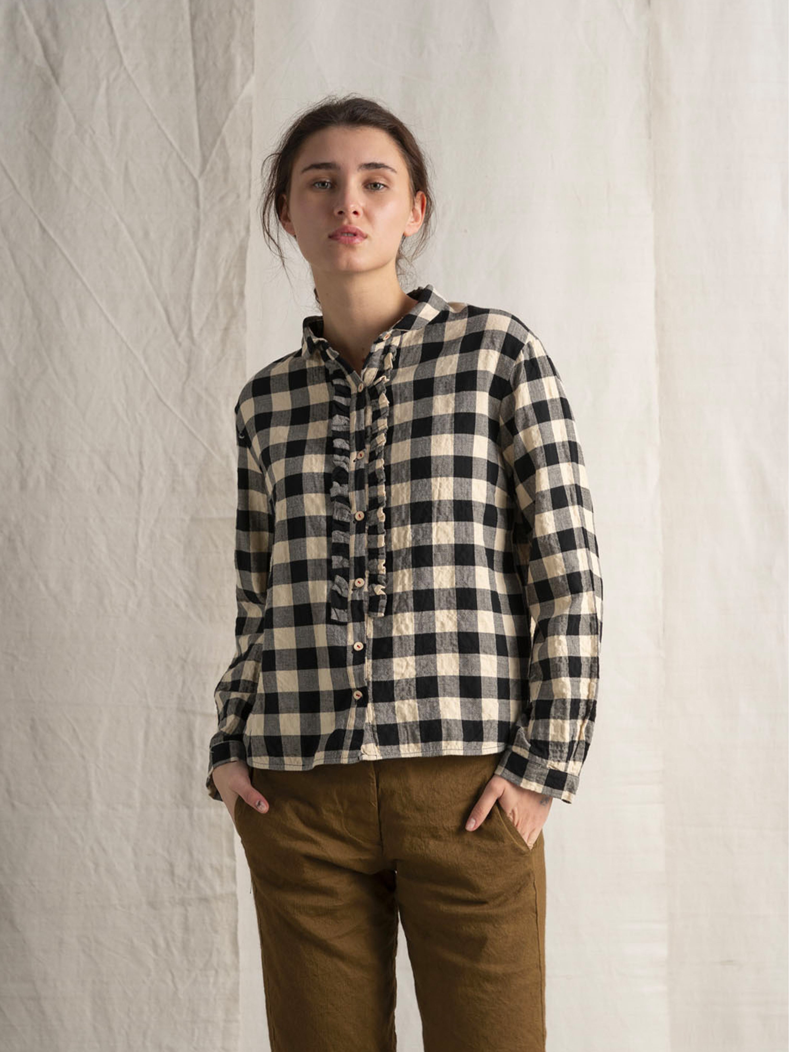 SUZETTE SHIRT BLACK & WHITE