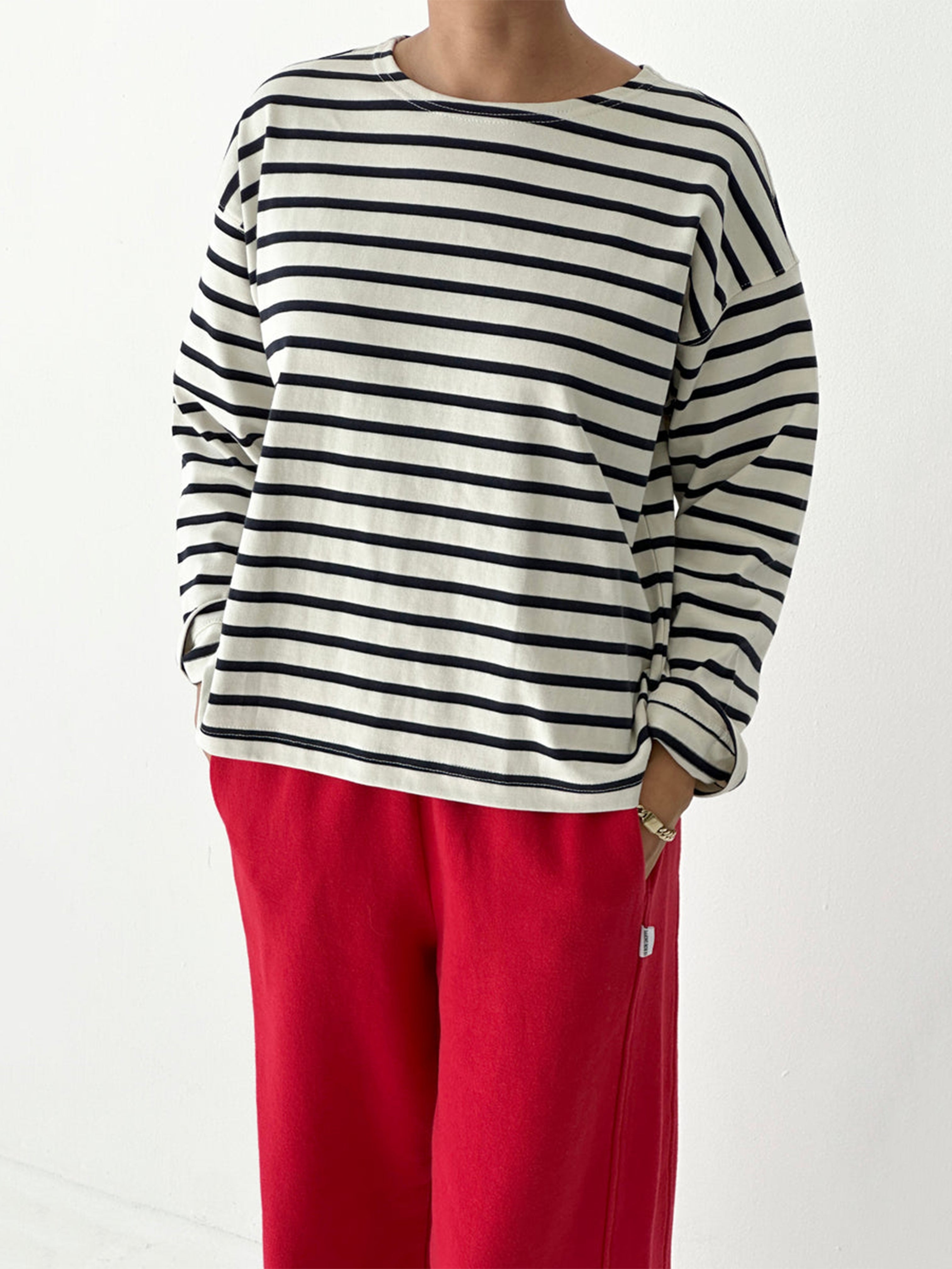 SAILOR TOP NAVY STRIPE