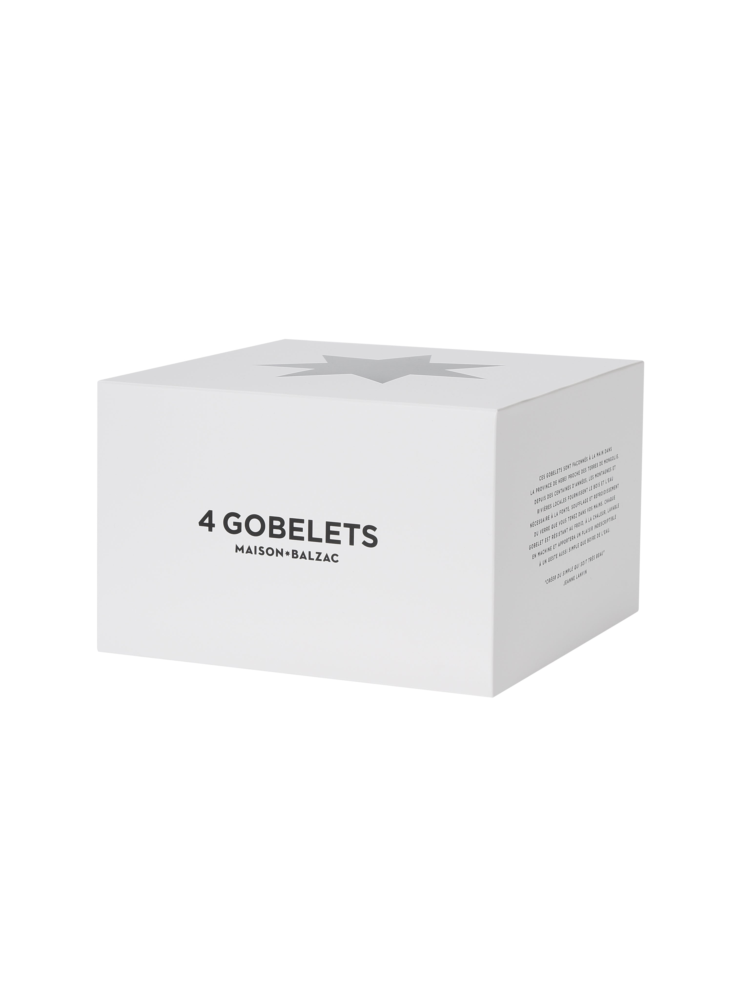 LARGE GOBLETS CLEAR (SET OF 4)