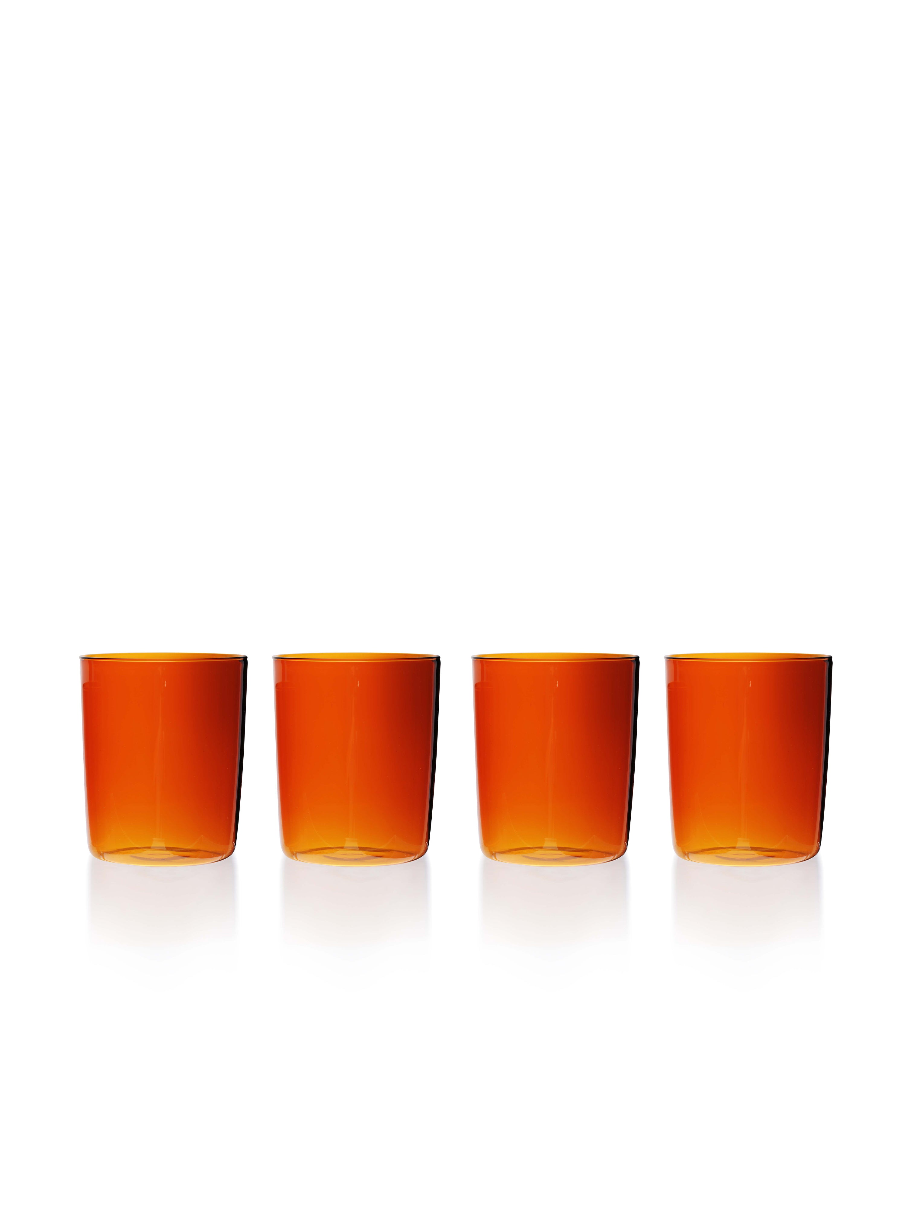 LARGE GOBELETS AMBER (SET OF 4)