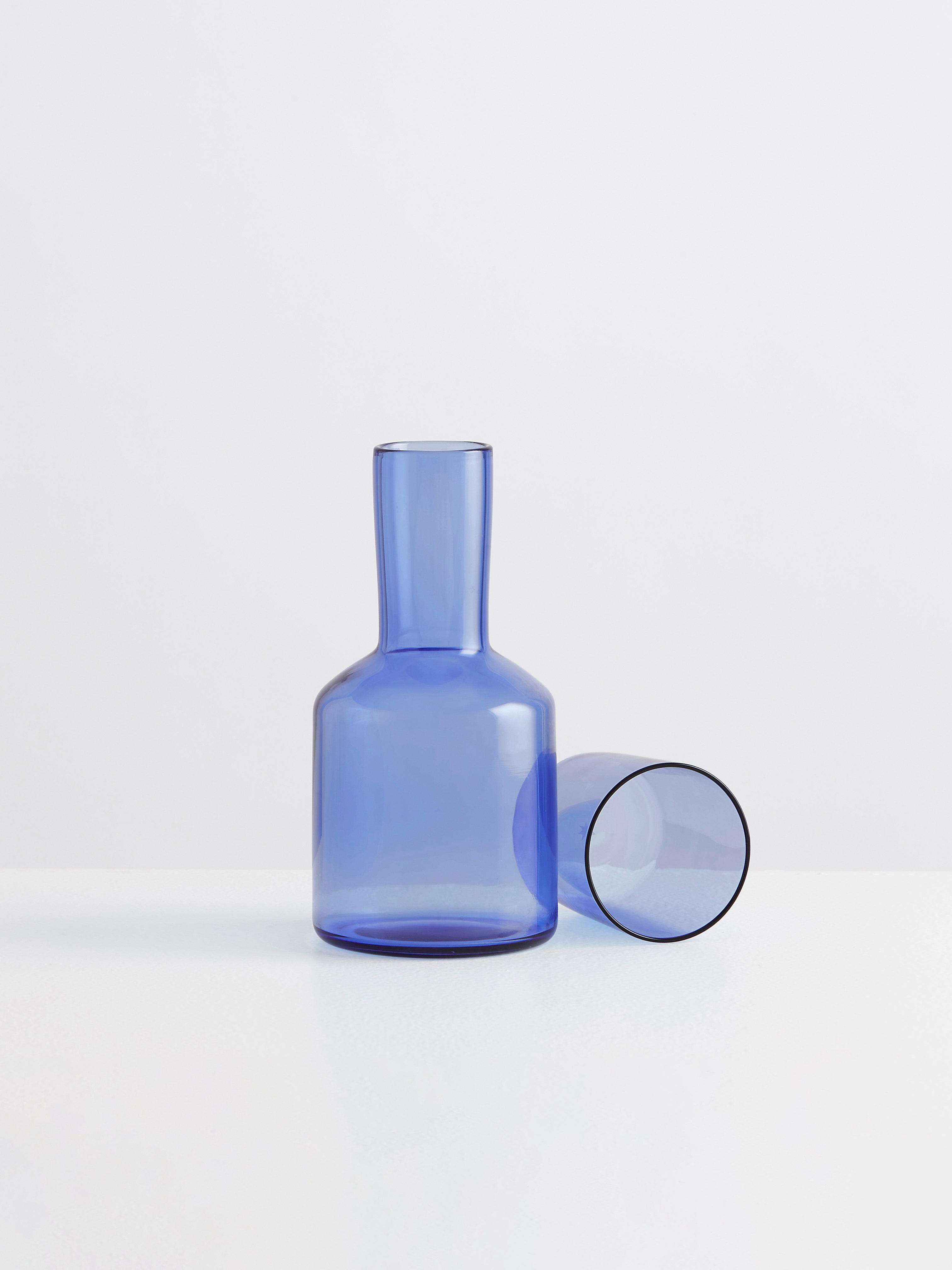 J’AI SOIF CARAFE AND GLASS SET AZURE
