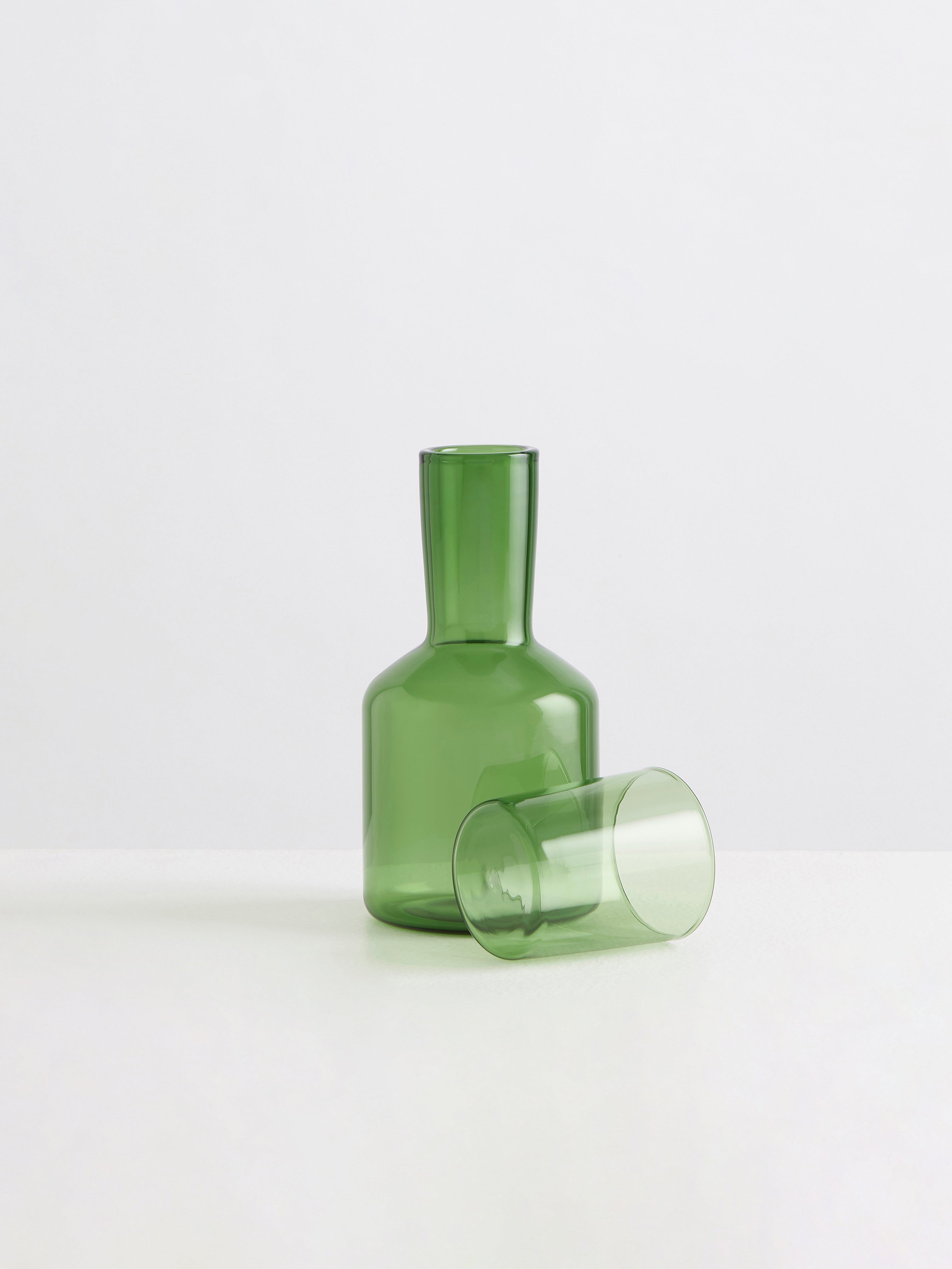 J'AI SOIF CARAFE AND GLASS SET GREEN