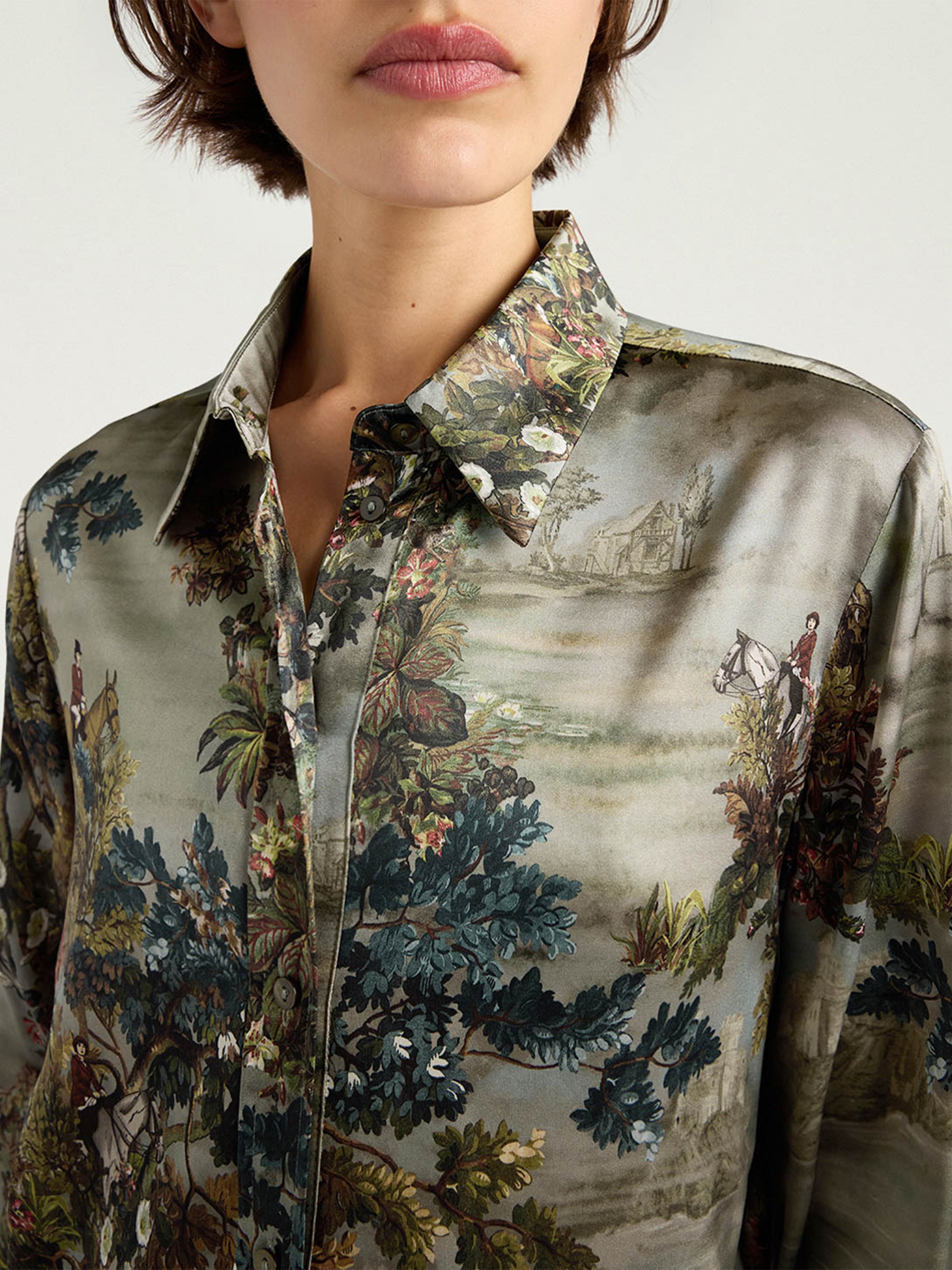 CORA SHIRT MULTICOLOUR MUD / FANGO