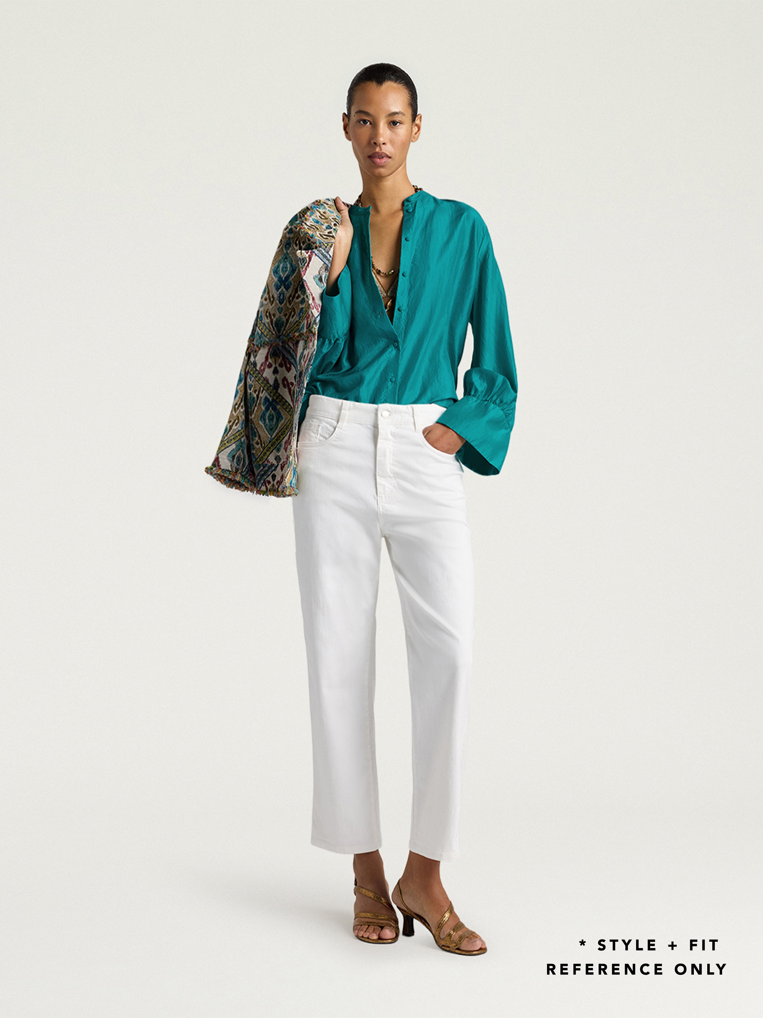 FRANKLIN SILK SHIRT NAVY