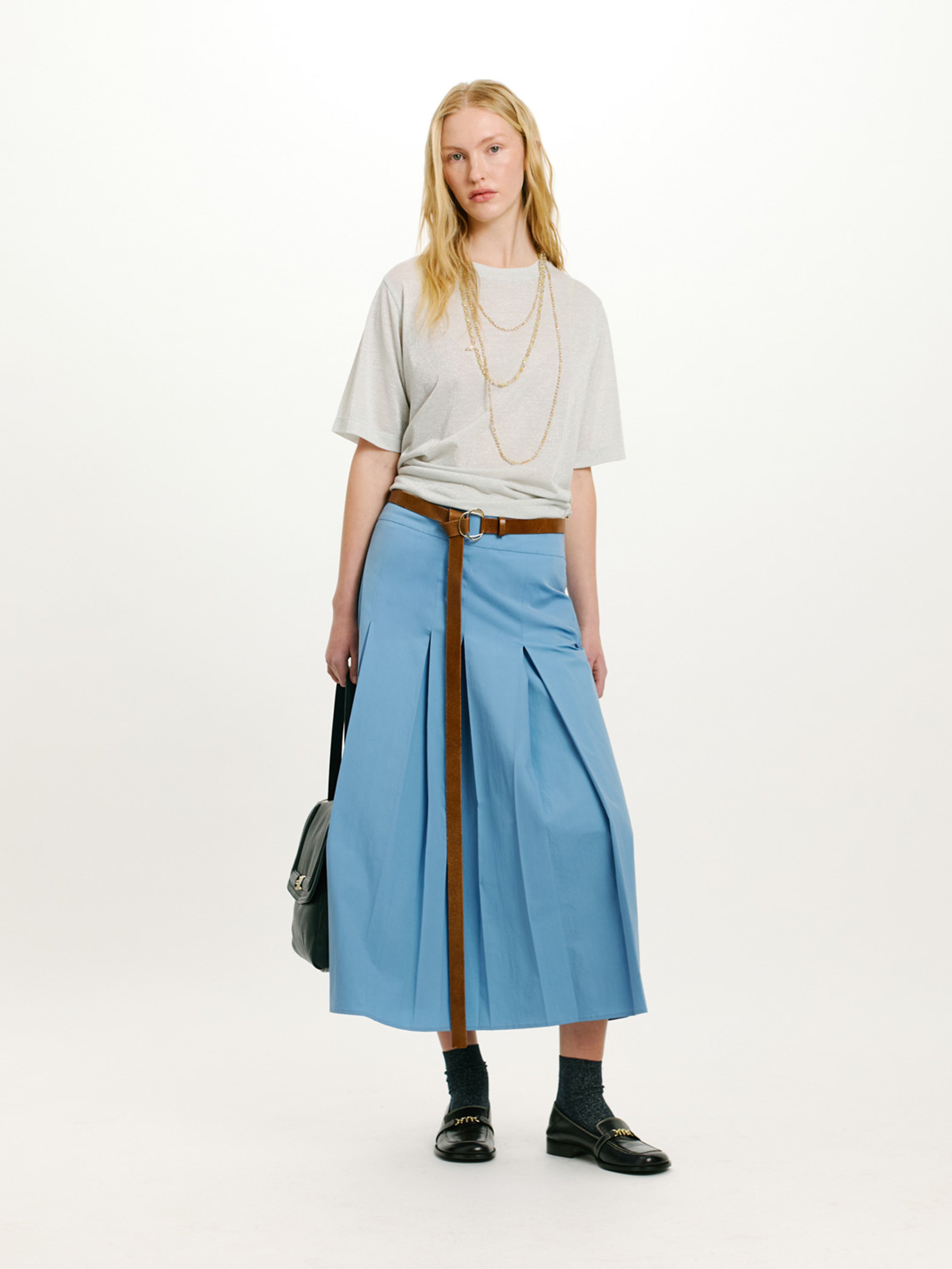 IORA LUREX TEE PLATINUM