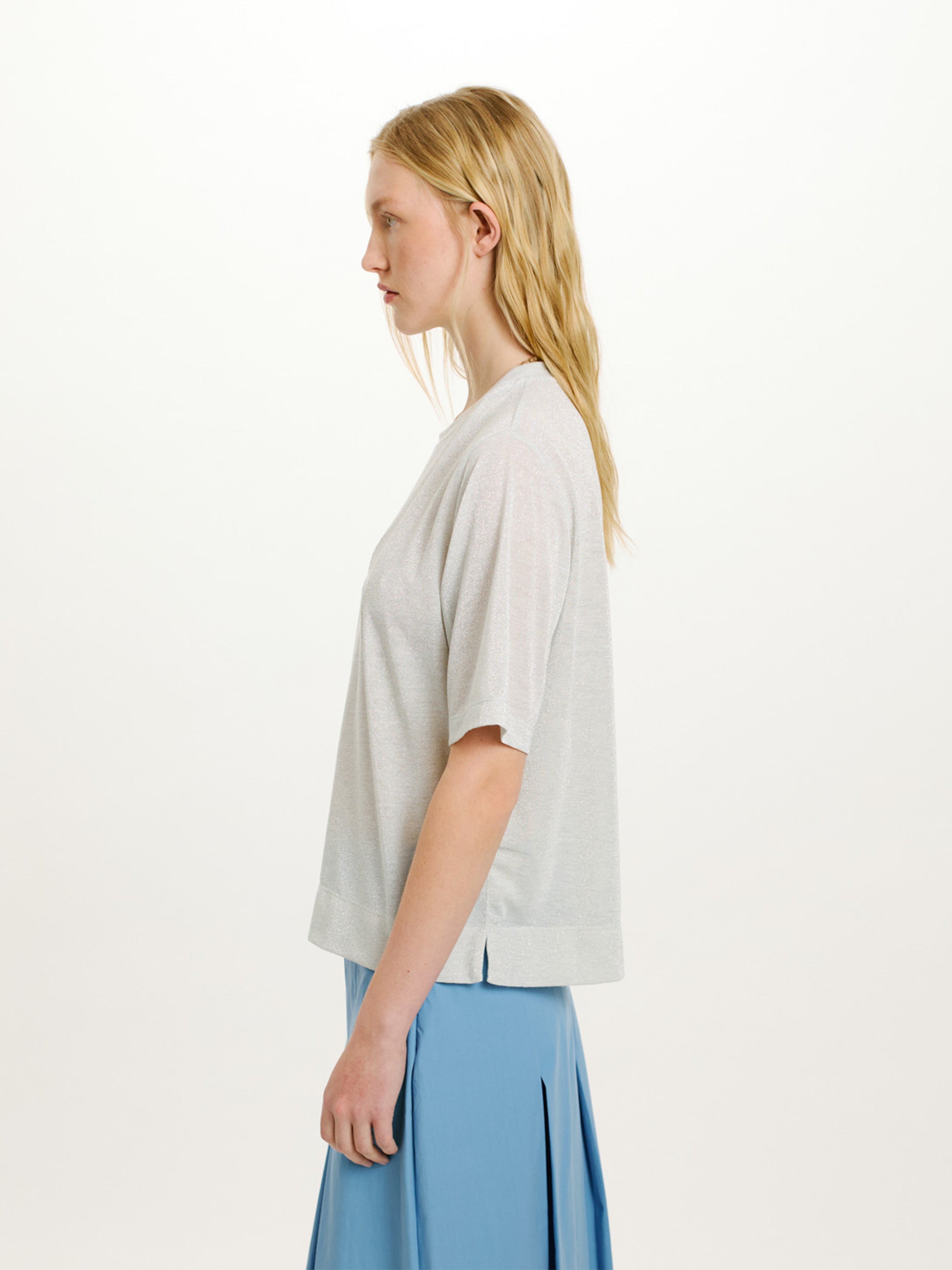 IORA LUREX TEE PLATINUM