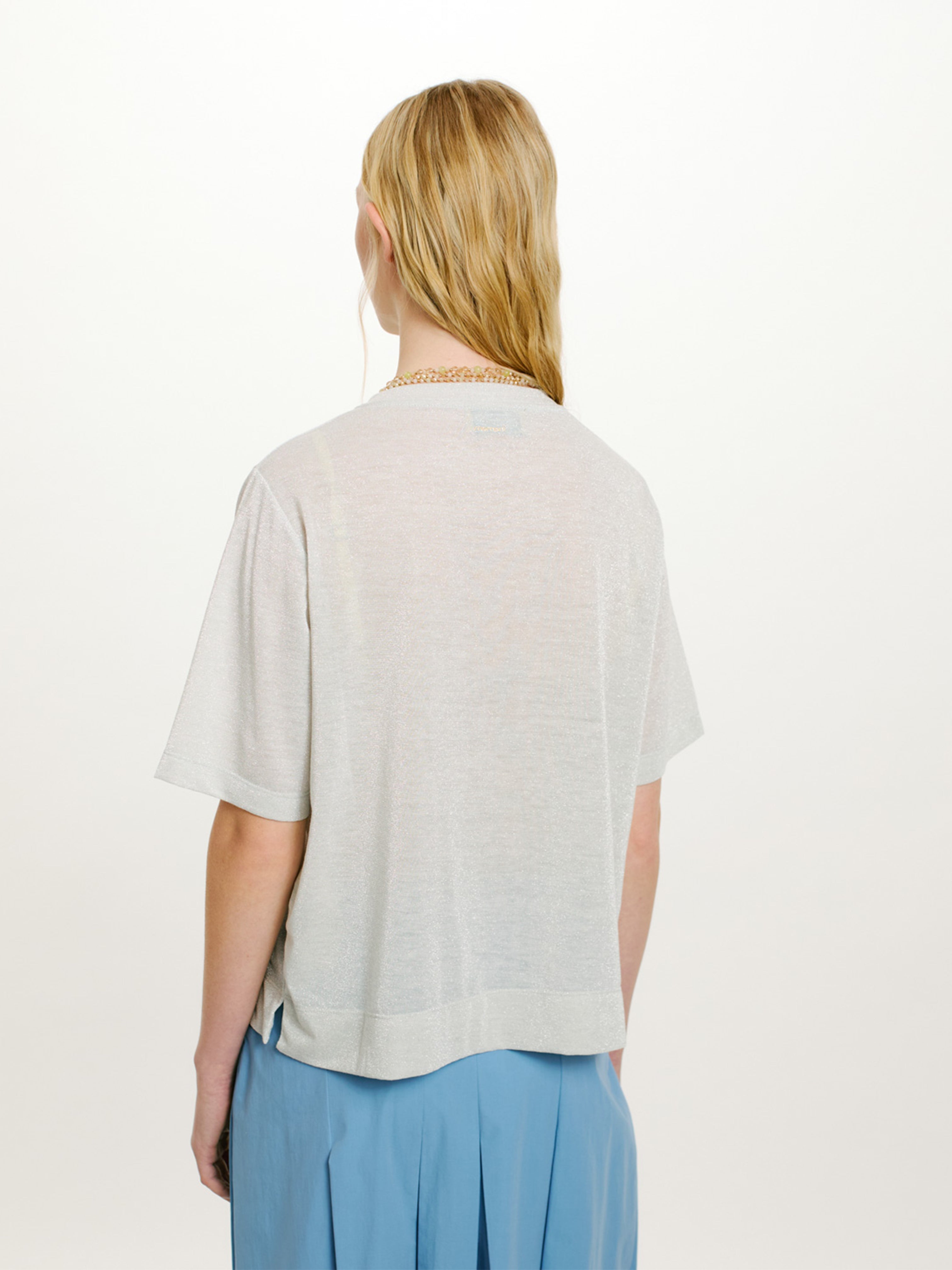 IORA LUREX TEE PLATINUM