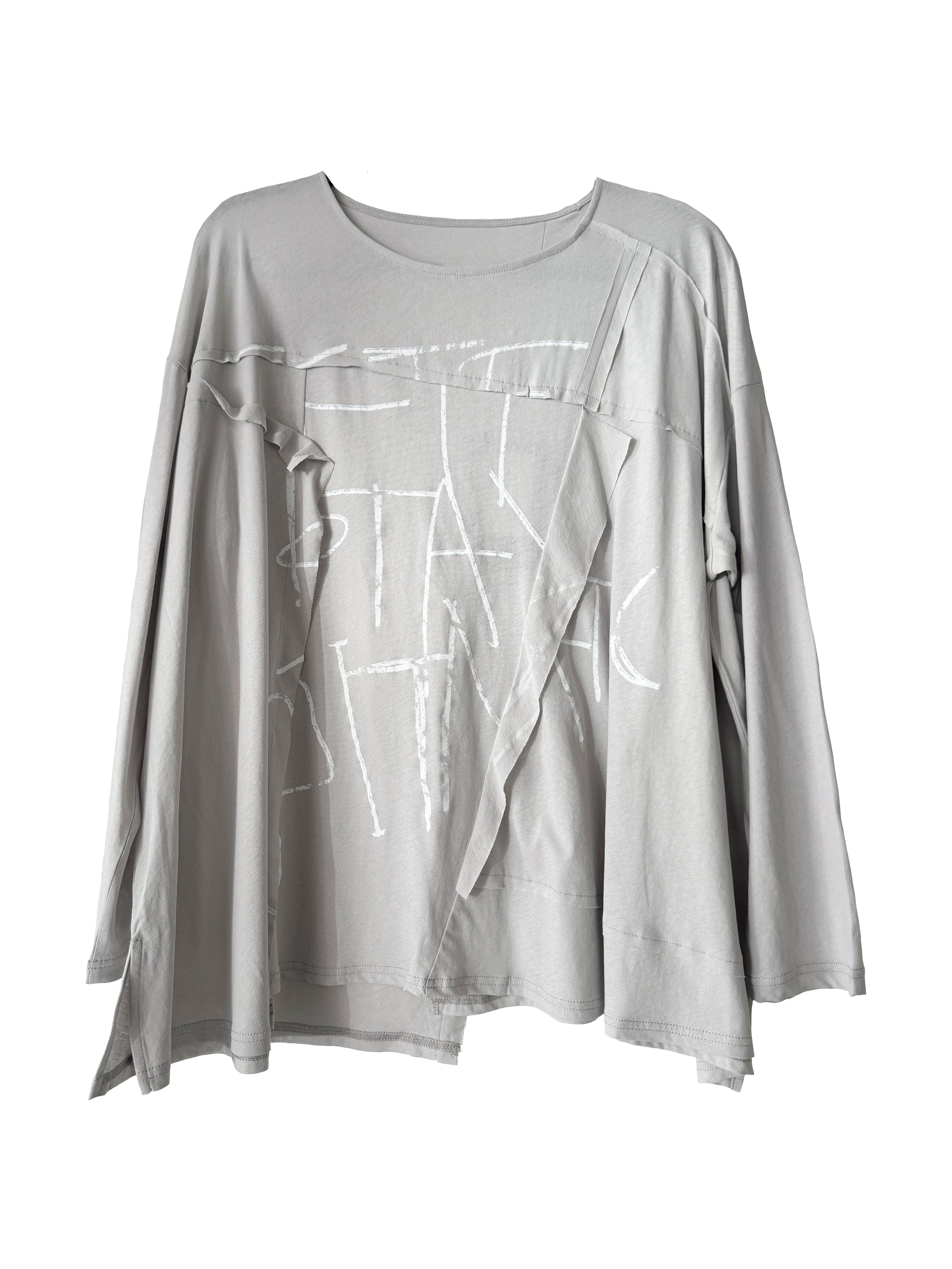 LETTER TOP LIGHT GREY/WHITE