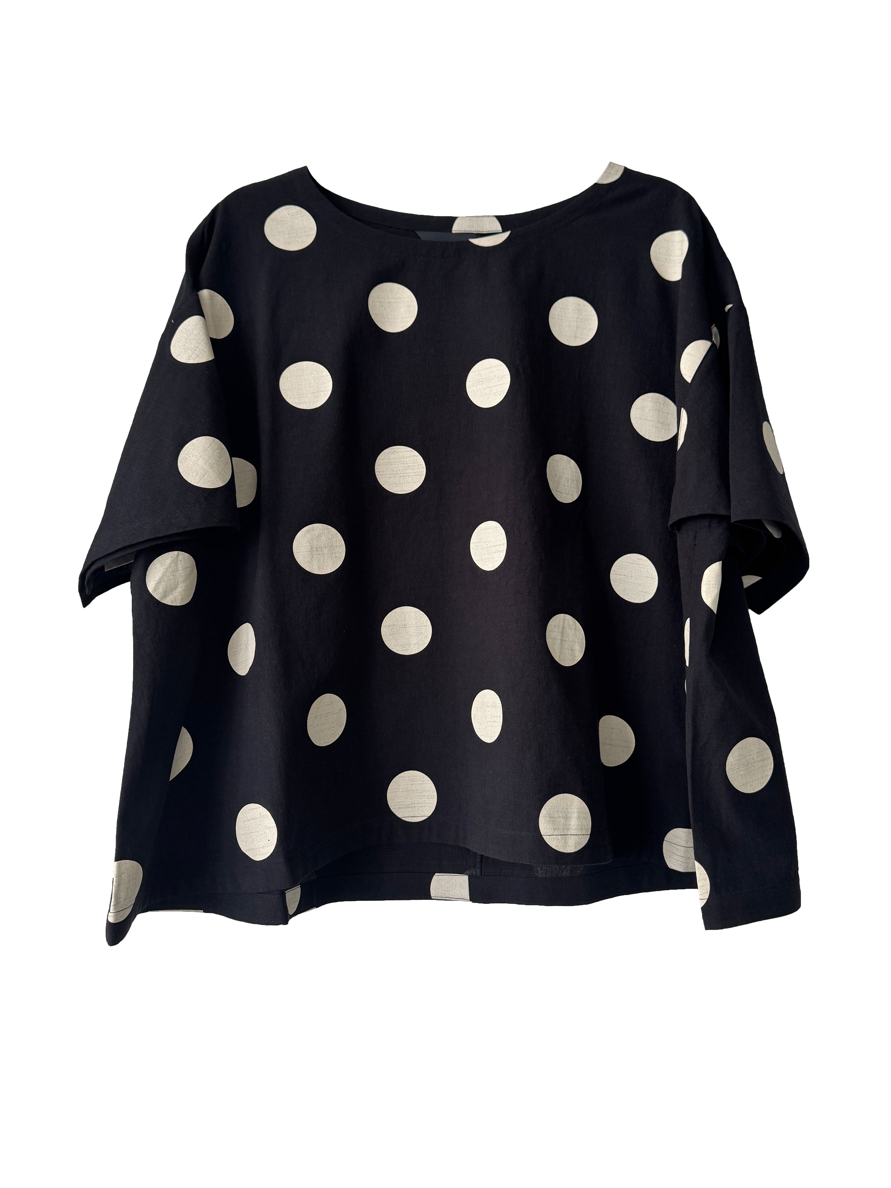 SPOT TOP BLACK/NATURAL