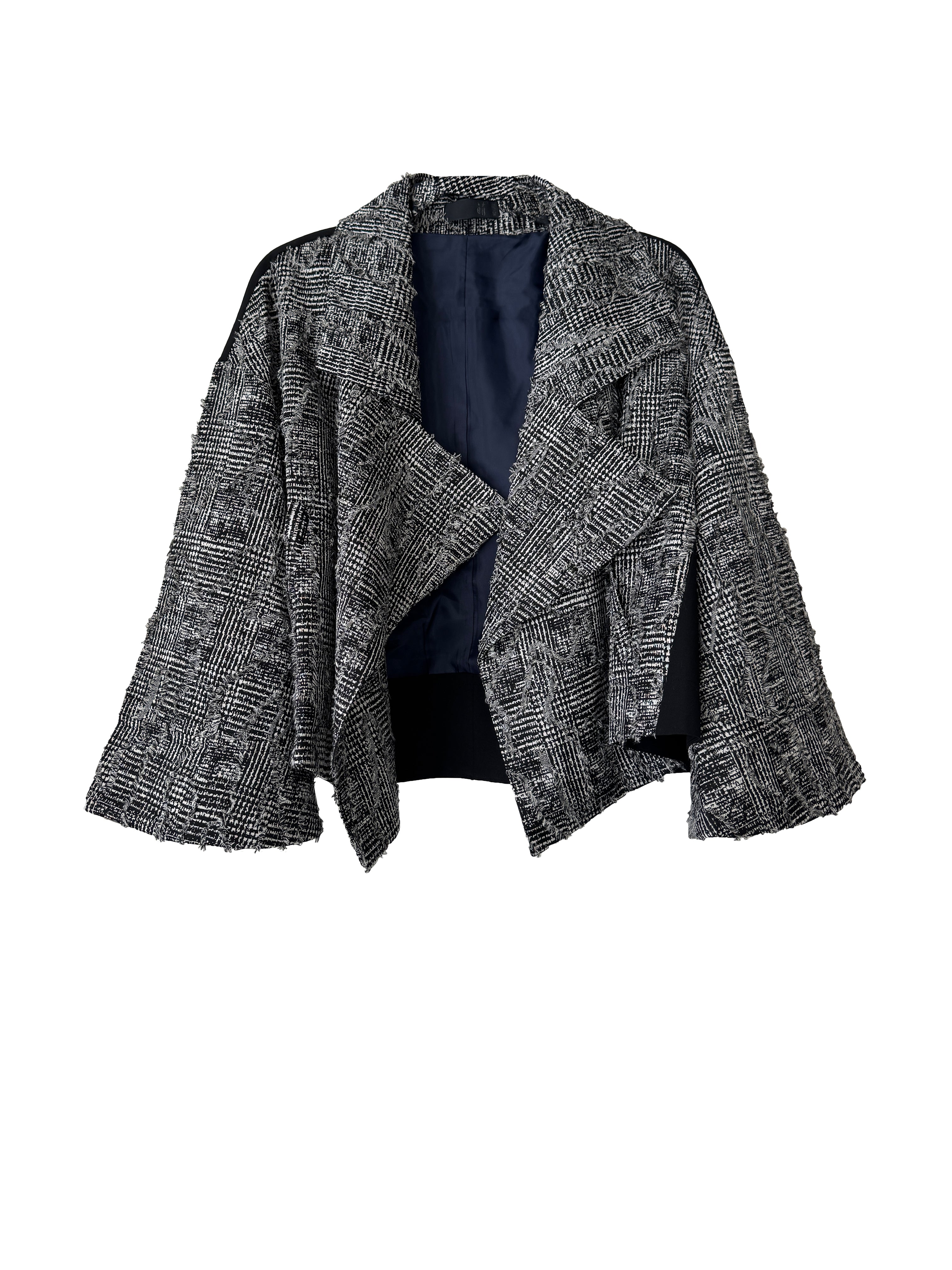 HOUNDSTOOTH JACKET BLACK