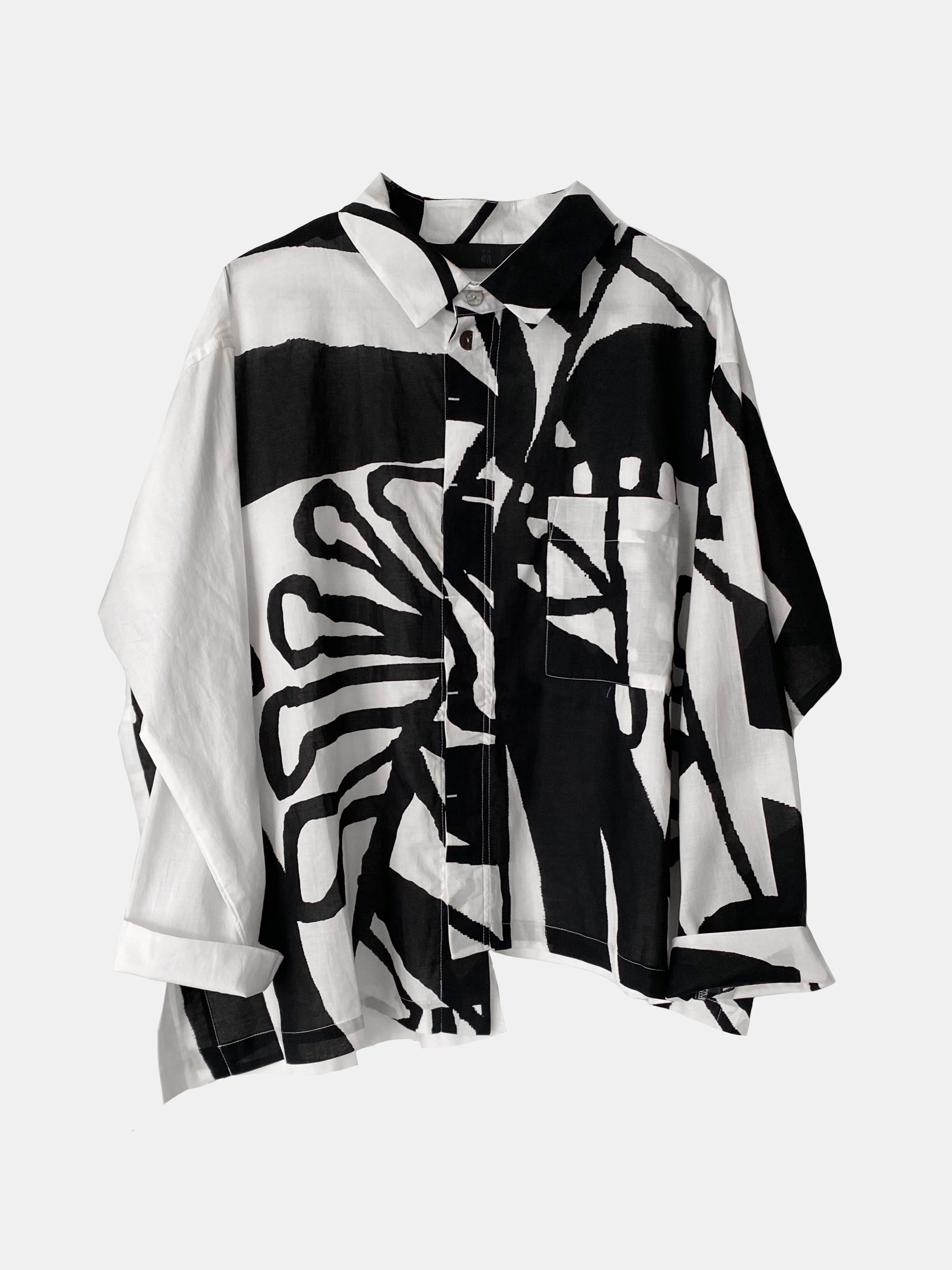 GRAPHIC PRINT SHIRT MONOTONE