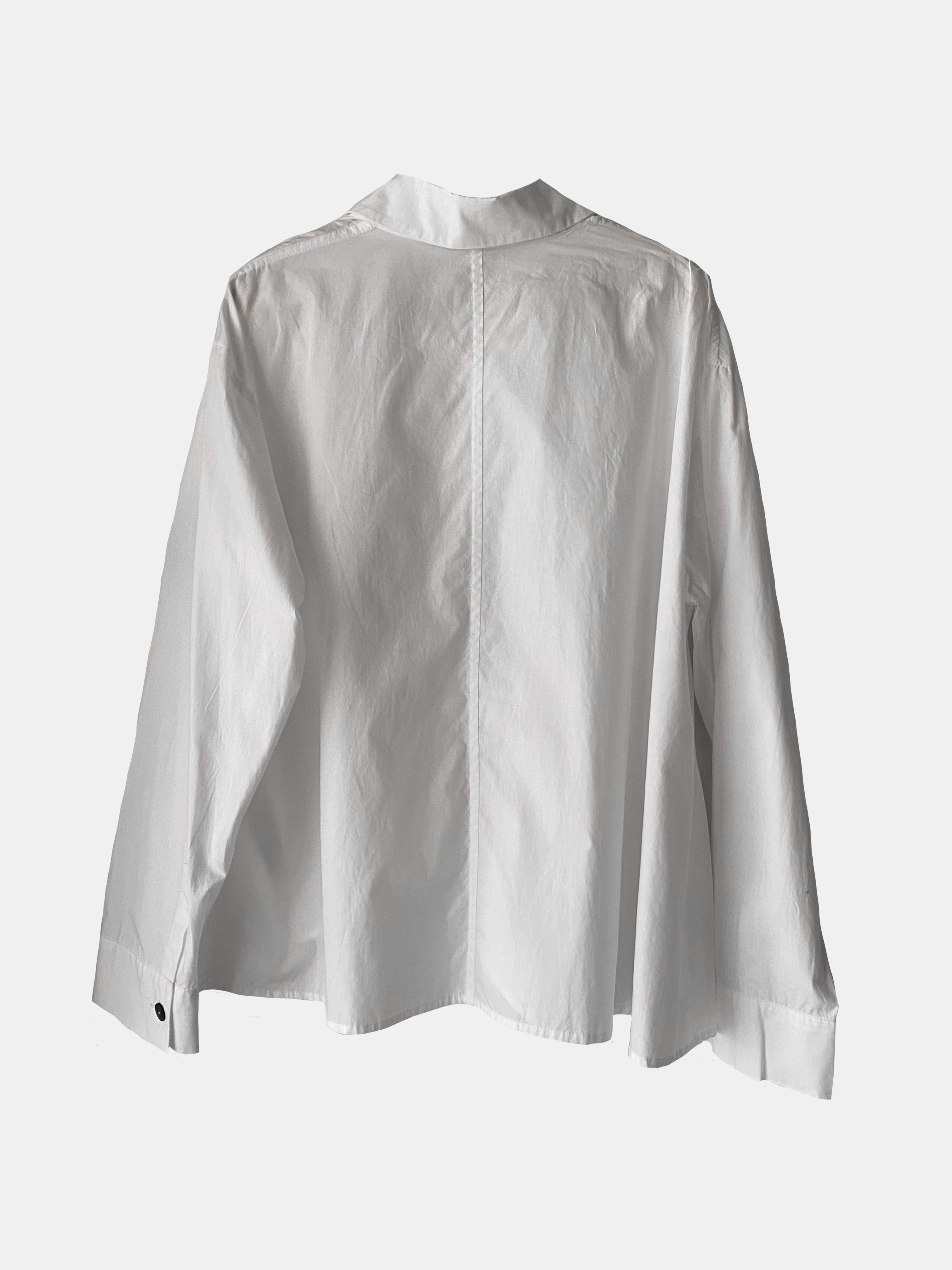ASYMMETRIC SHIRT WHITE