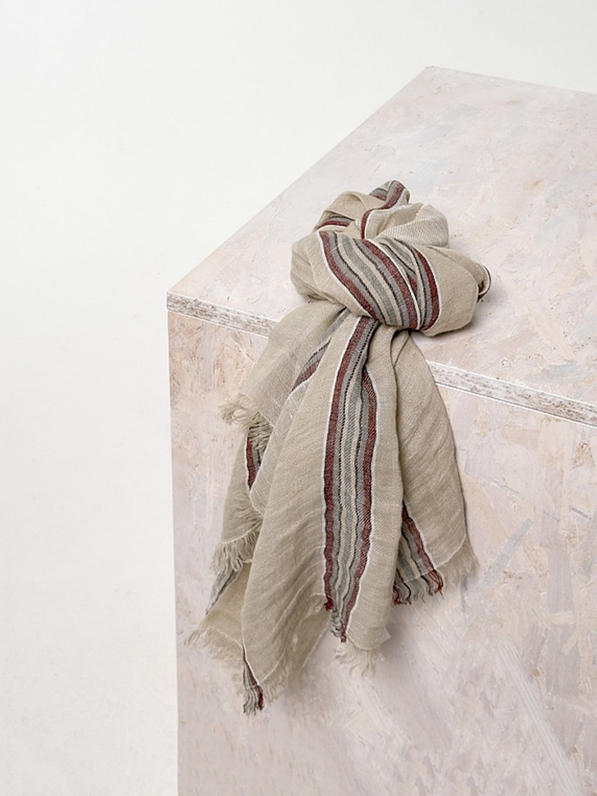 LINEN COTTON SCARF 610 NETTLE