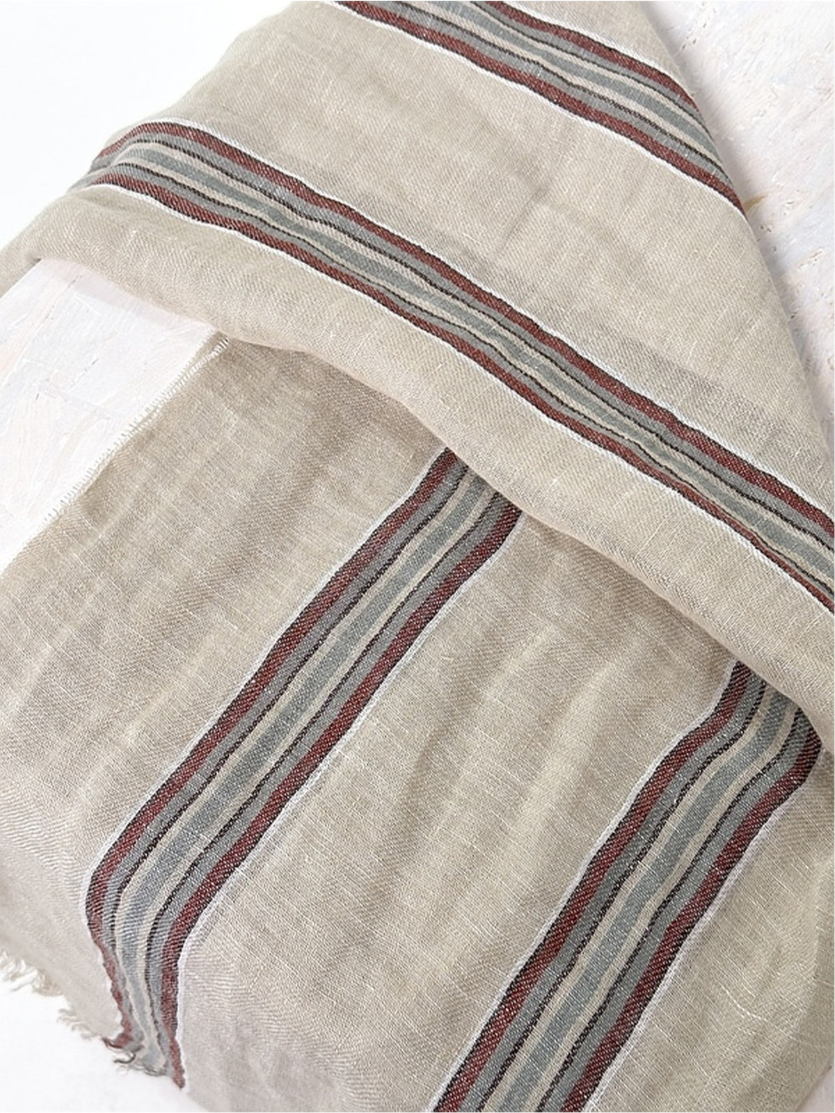 LINEN COTTON SCARF 610 NETTLE