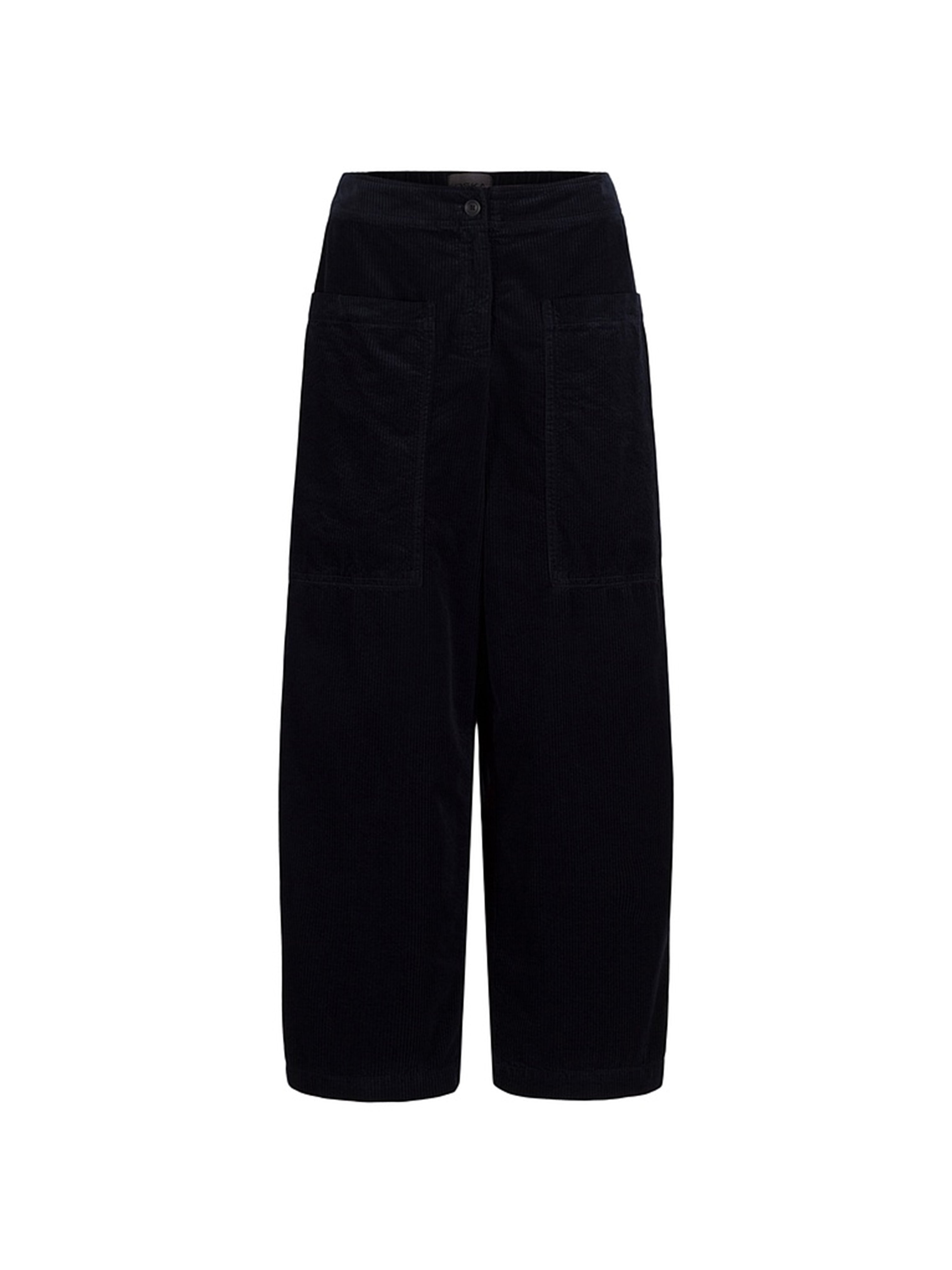 SQUARE POCKET CORD PANT BLACK