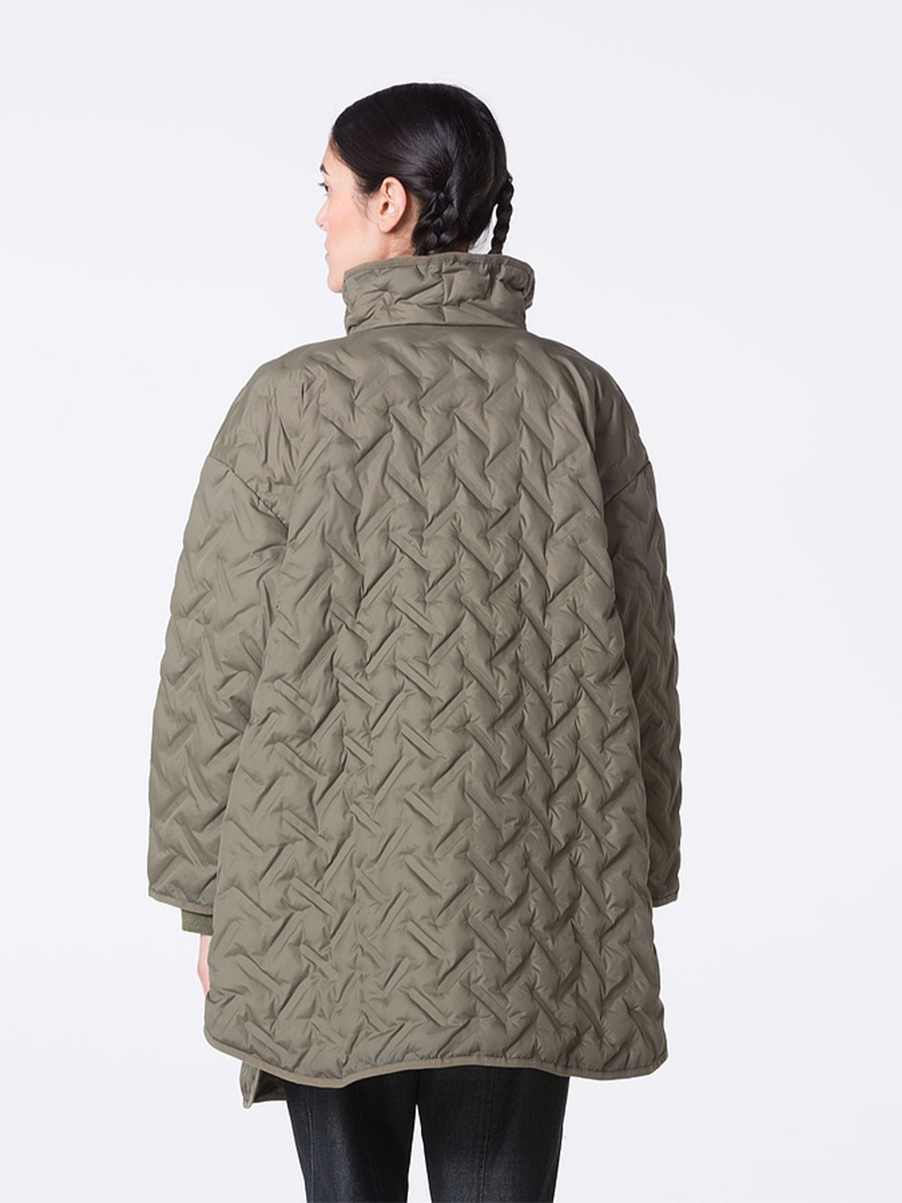 QUILTED OUTDOOR JACKET LICHEN