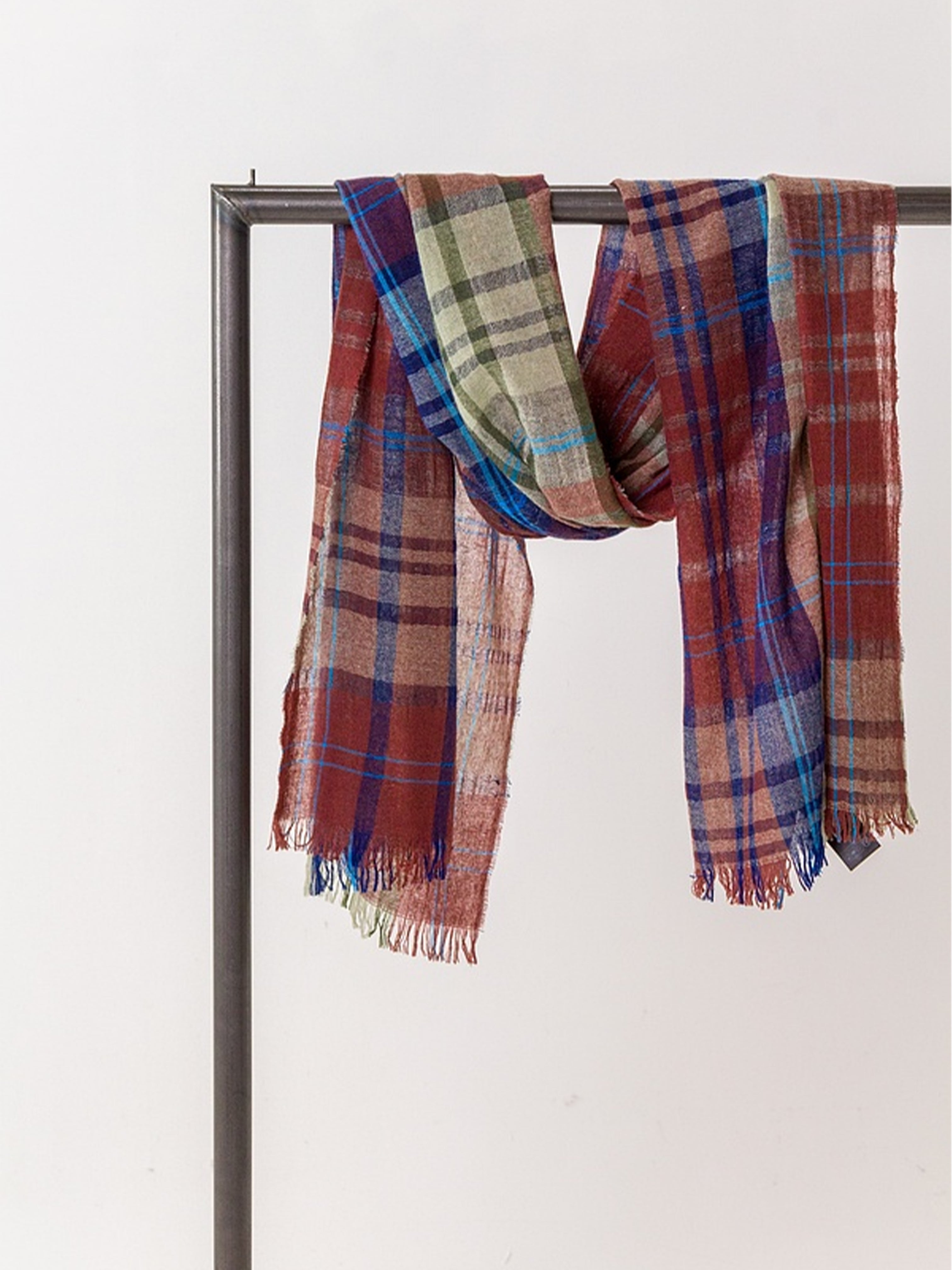 WOOL CASHMERE BLEND SCARF TERRA