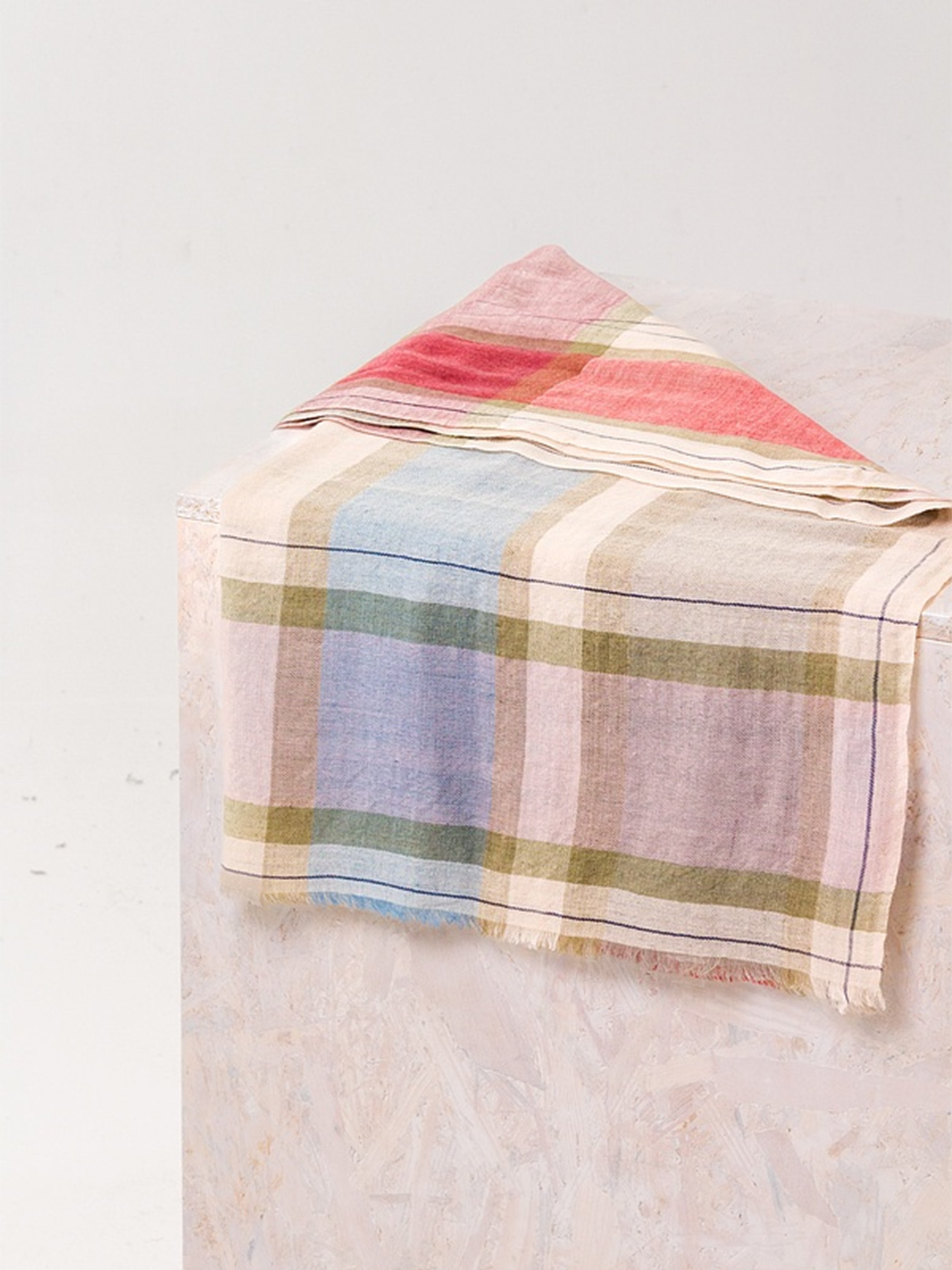 WOOL CHECK SCARF NIAGARA