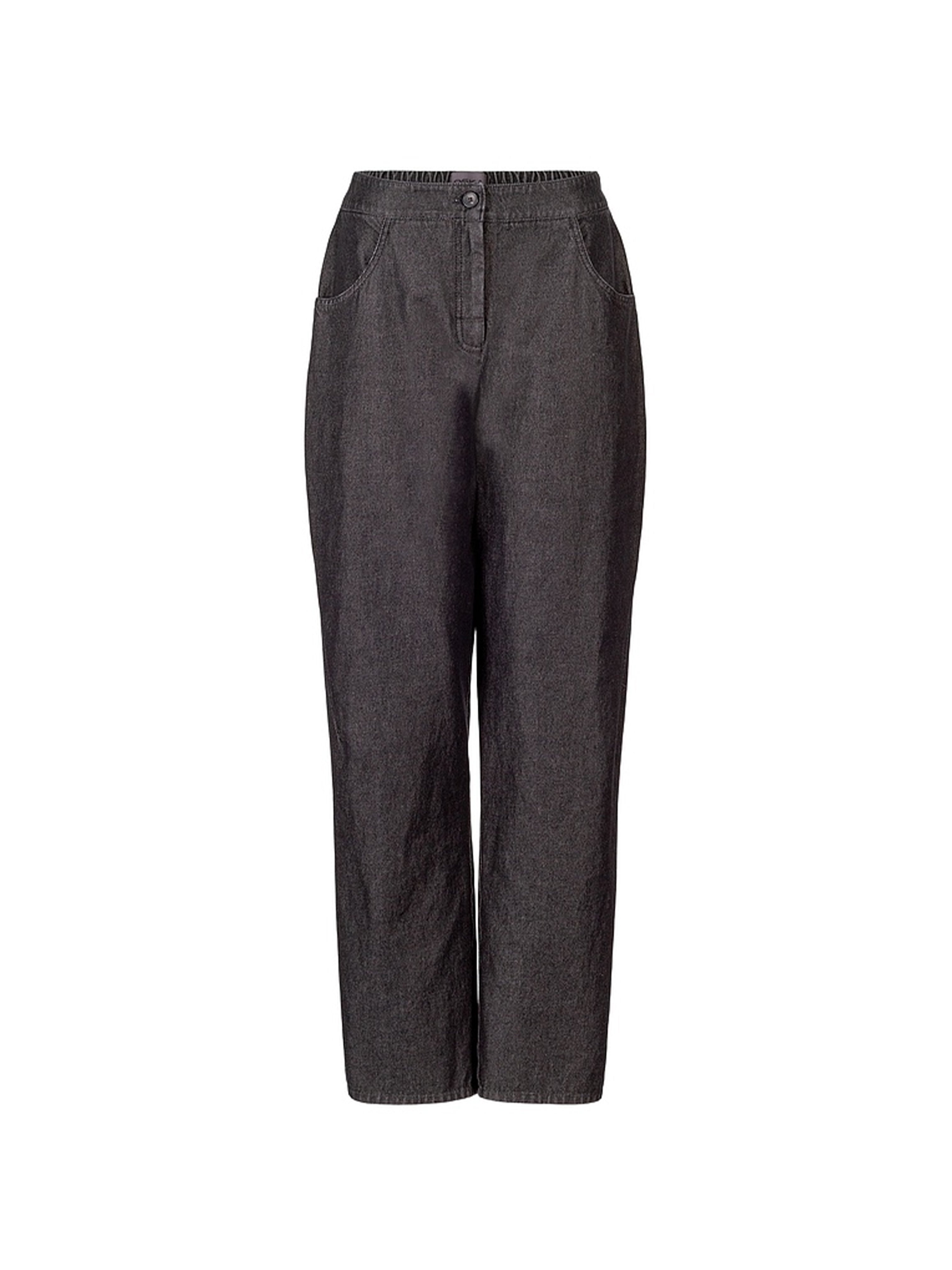 STRAIGHT CUT DENIM PANT BLACK WASH