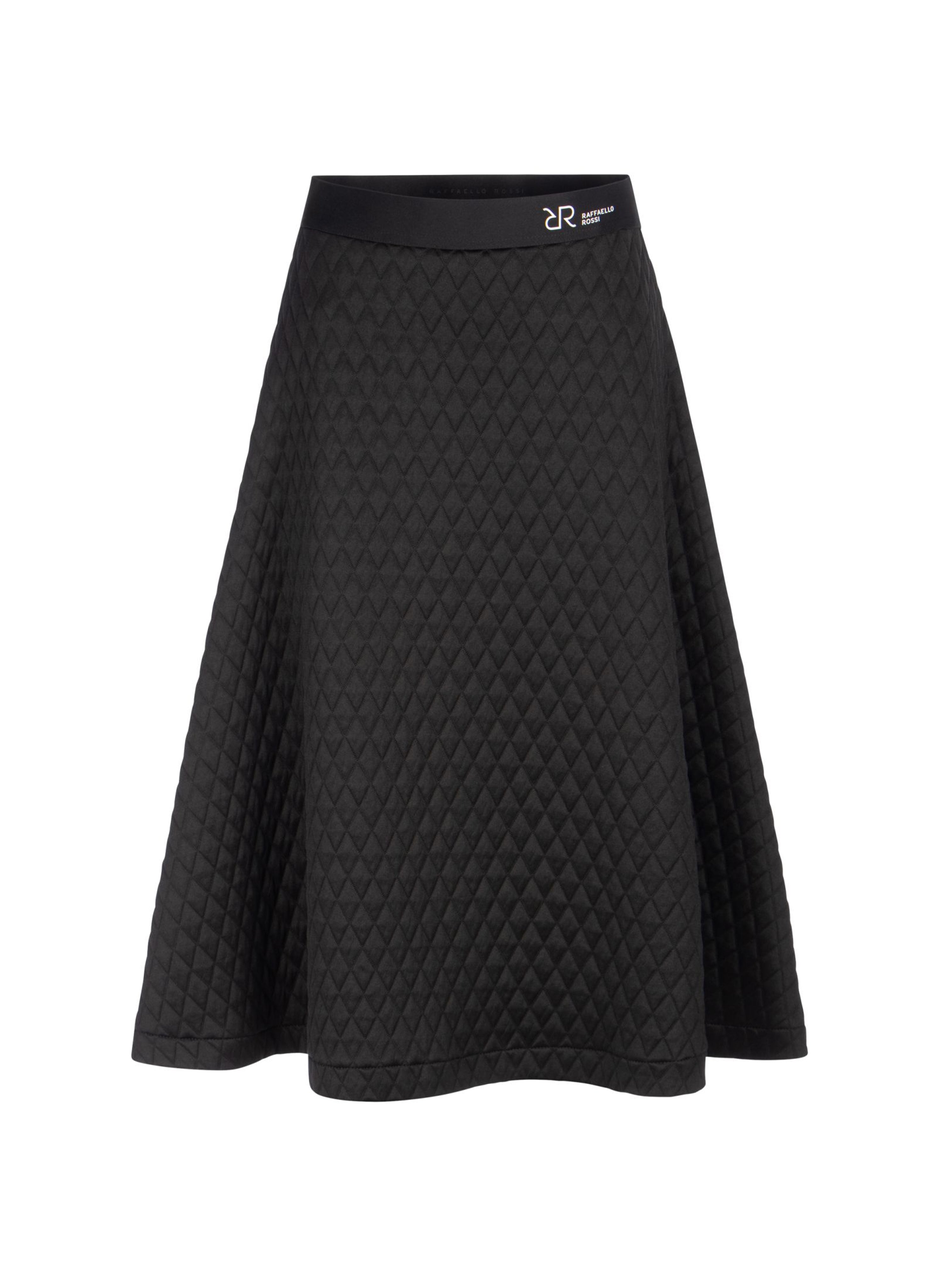 RANJA DIAMOND JACQUARD SKIRT BLACK