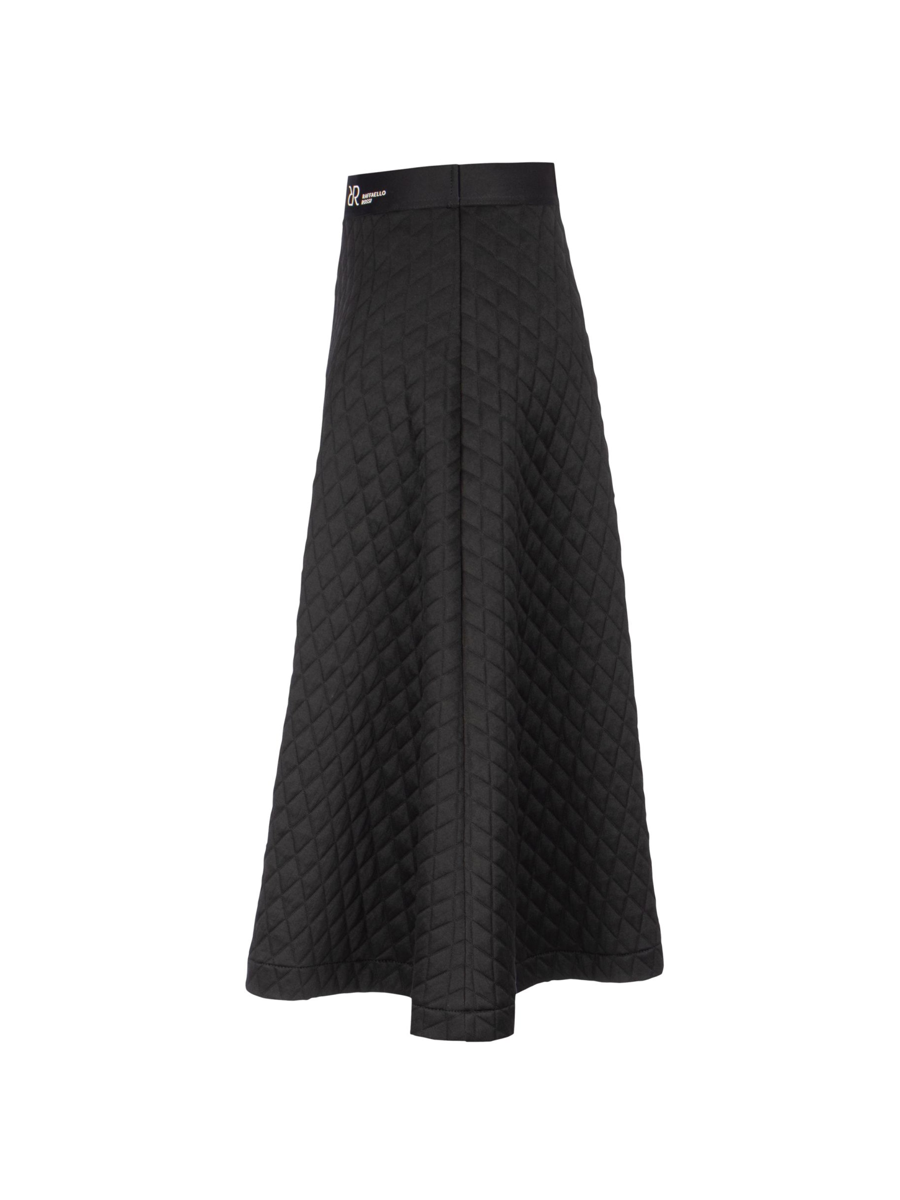 RANJA DIAMOND JACQUARD SKIRT BLACK
