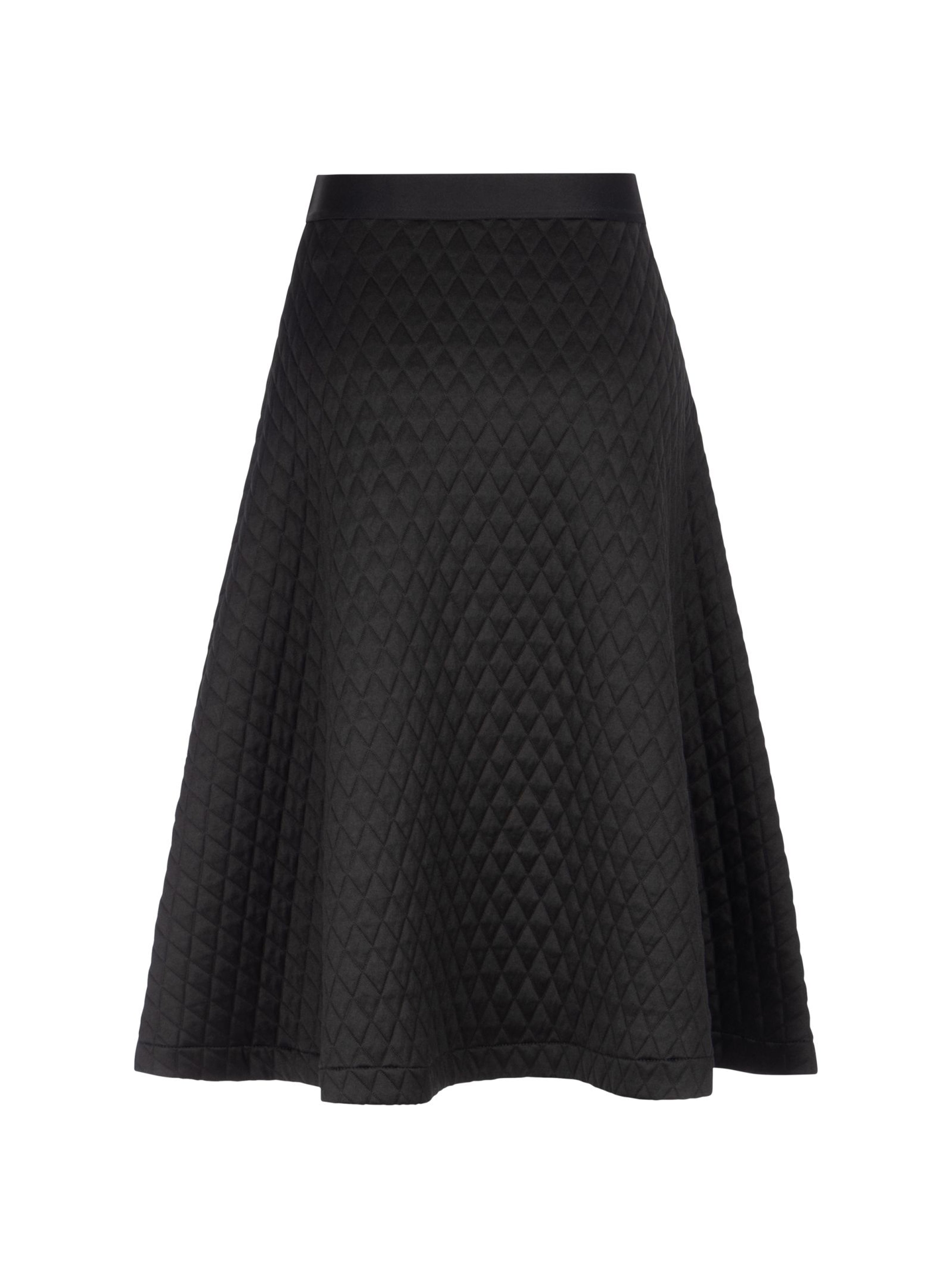 RANJA DIAMOND JACQUARD SKIRT BLACK
