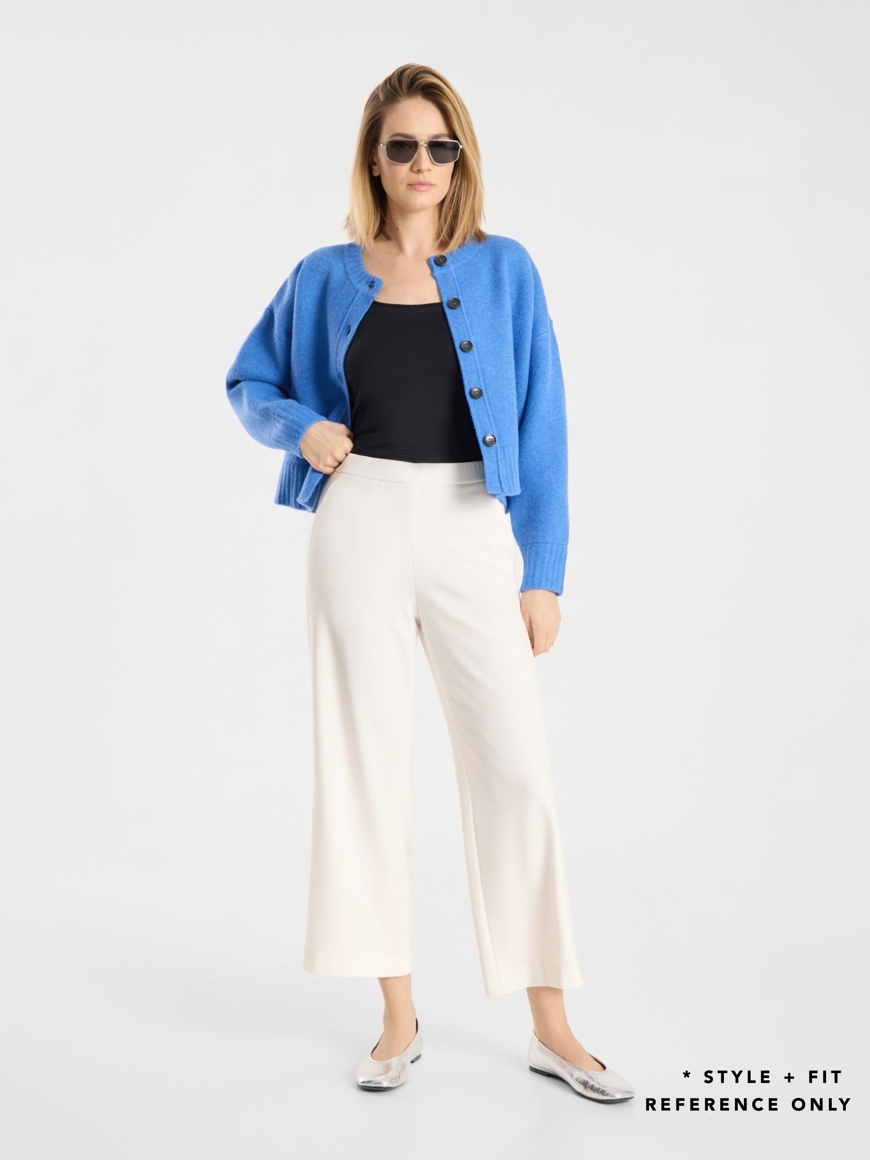 PALINA 6/8 CREPE PANT BLACK