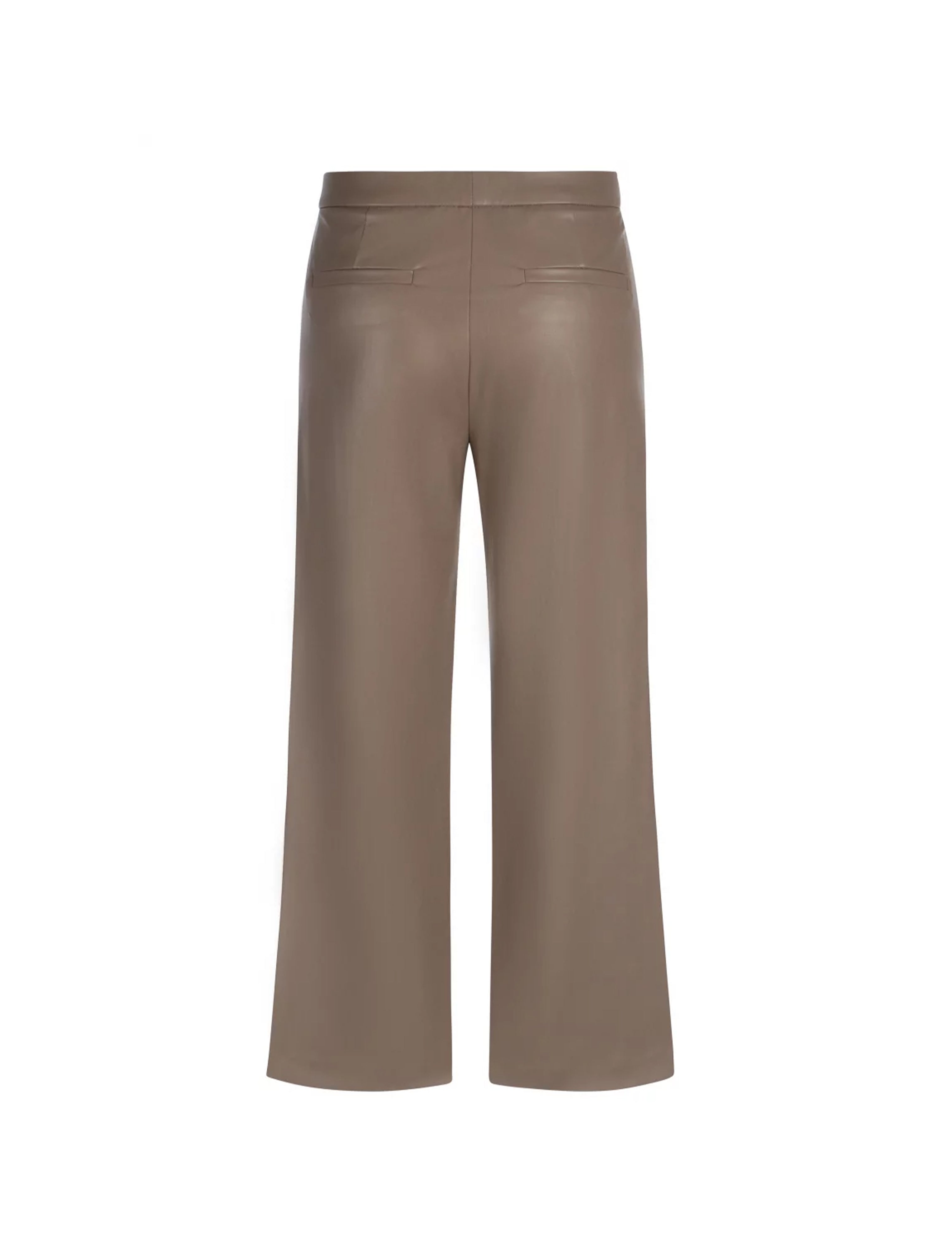 PALINA 6/8 VEGAN LEATHER PANT NUT