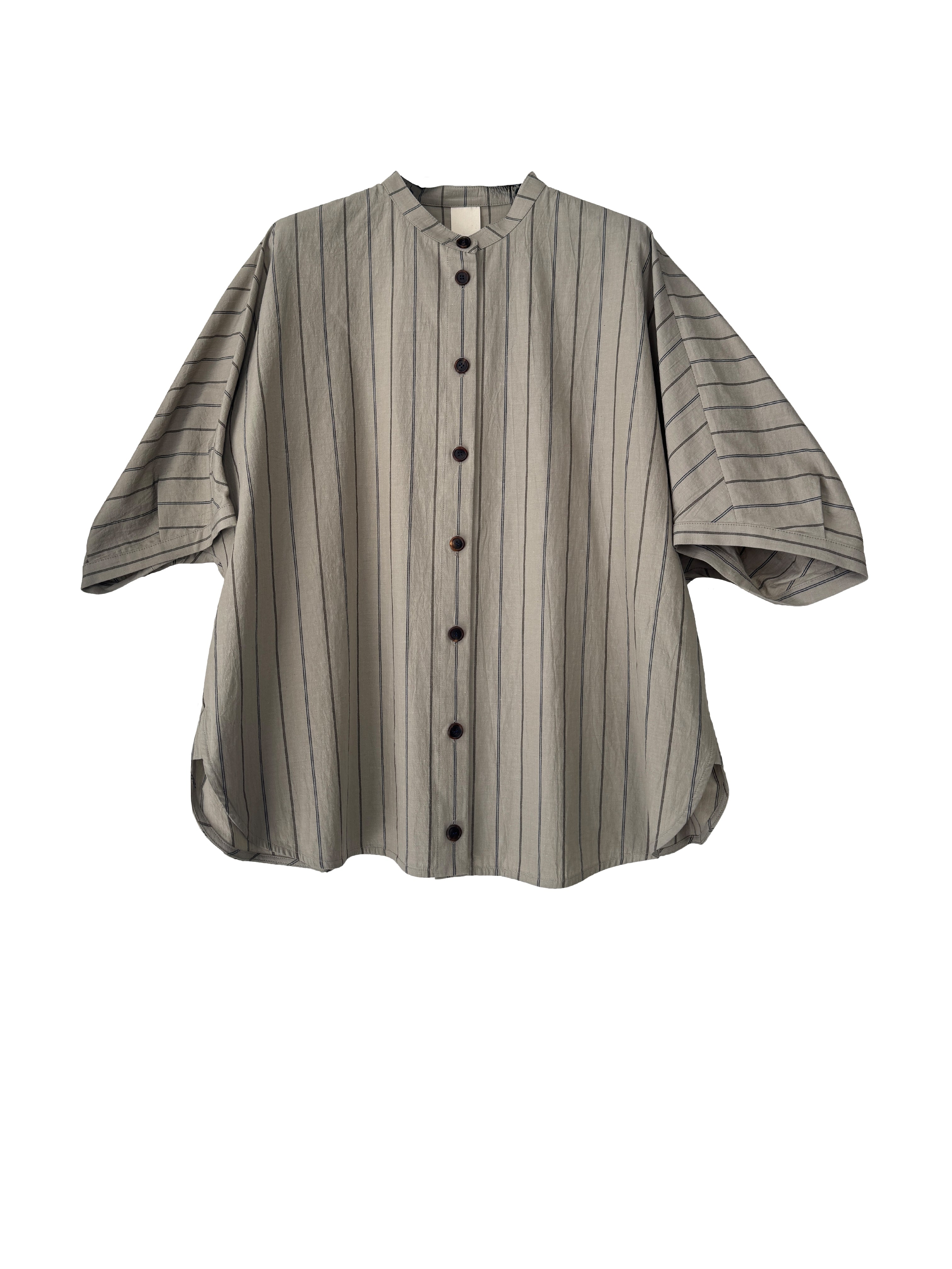 SHIRT BC070 BEIGE STRIPE