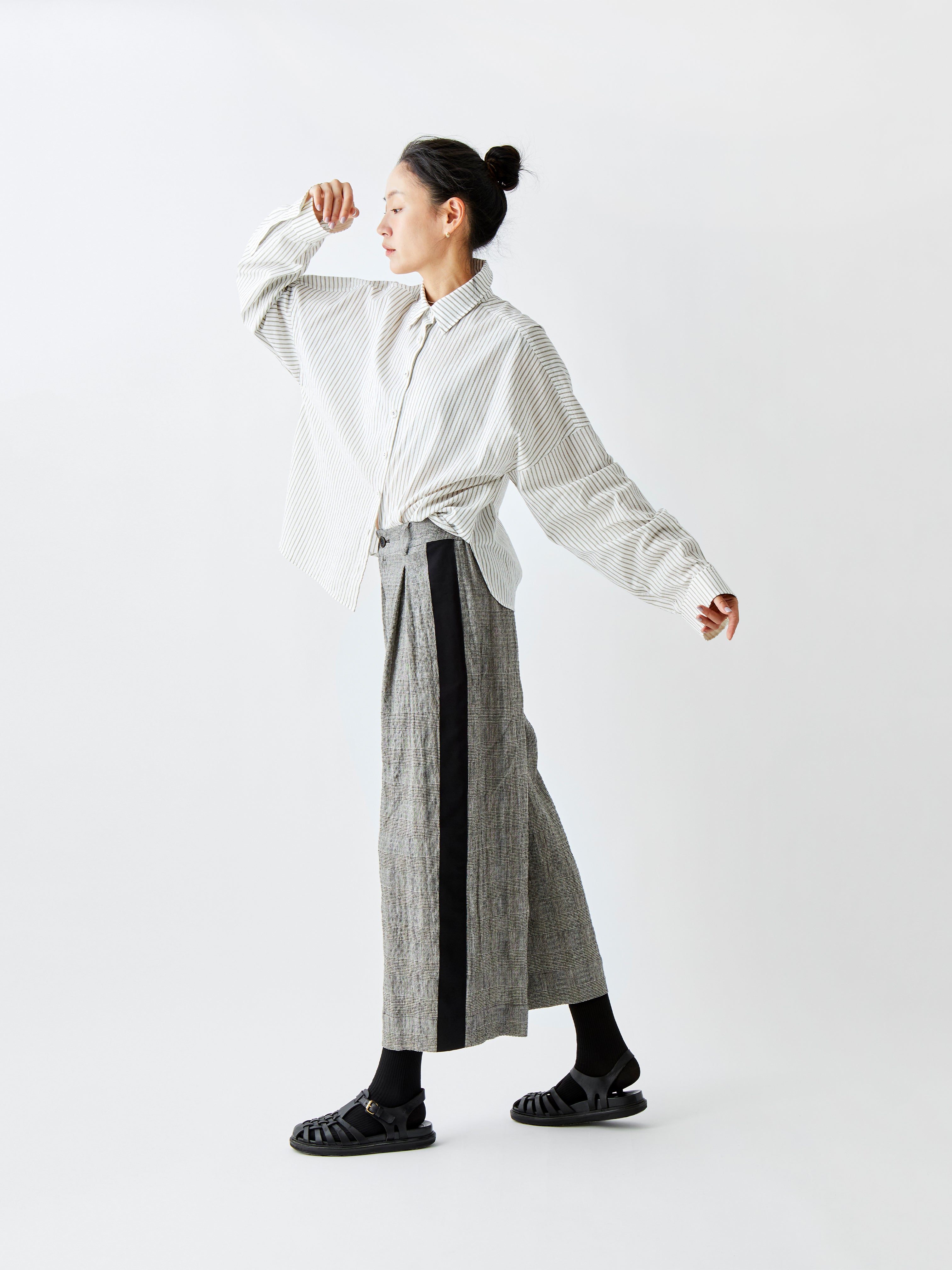 SHIRT BC030 GREY STRIPE