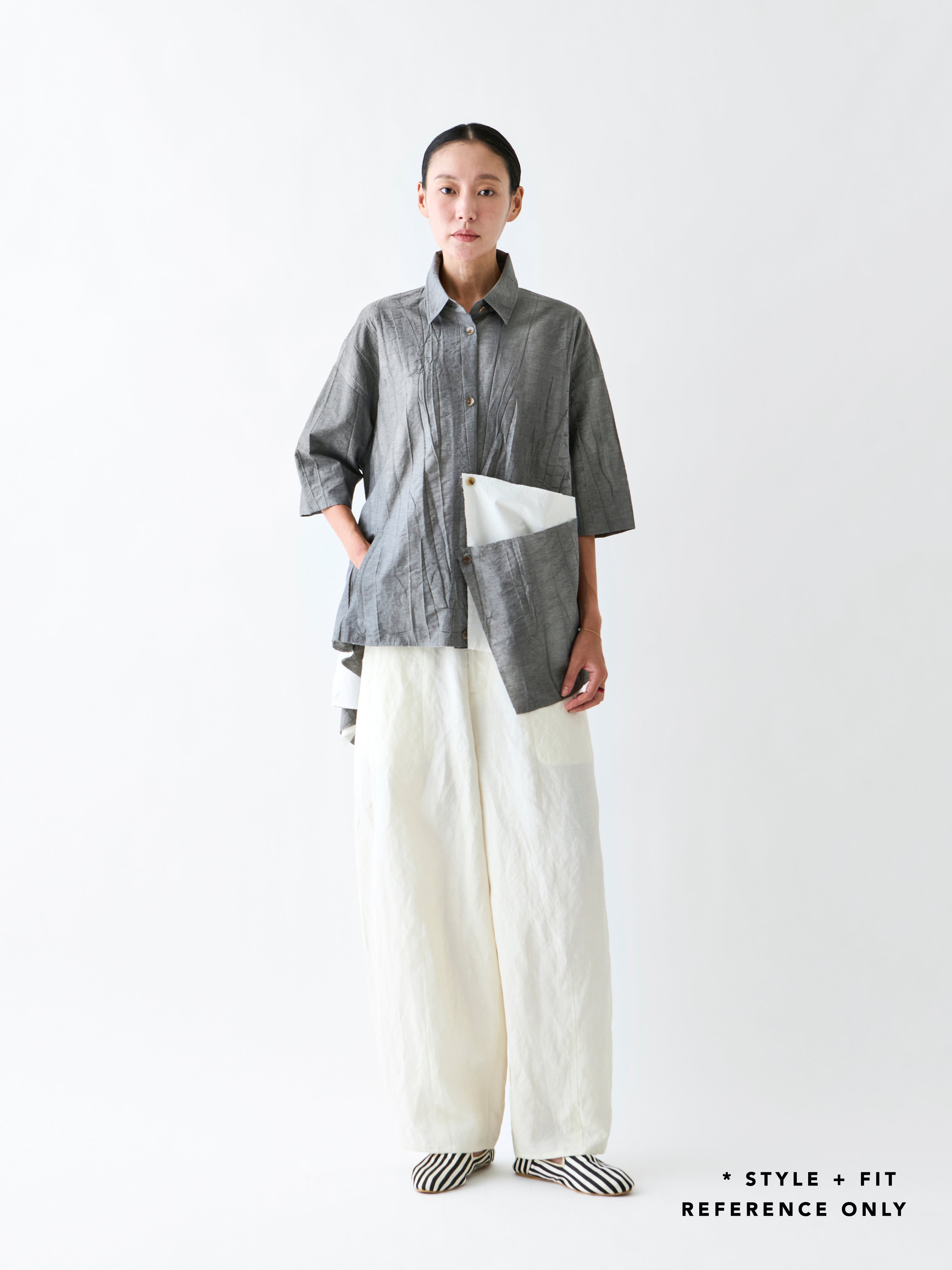 PR030 LINEN BLEND PANT BLACK