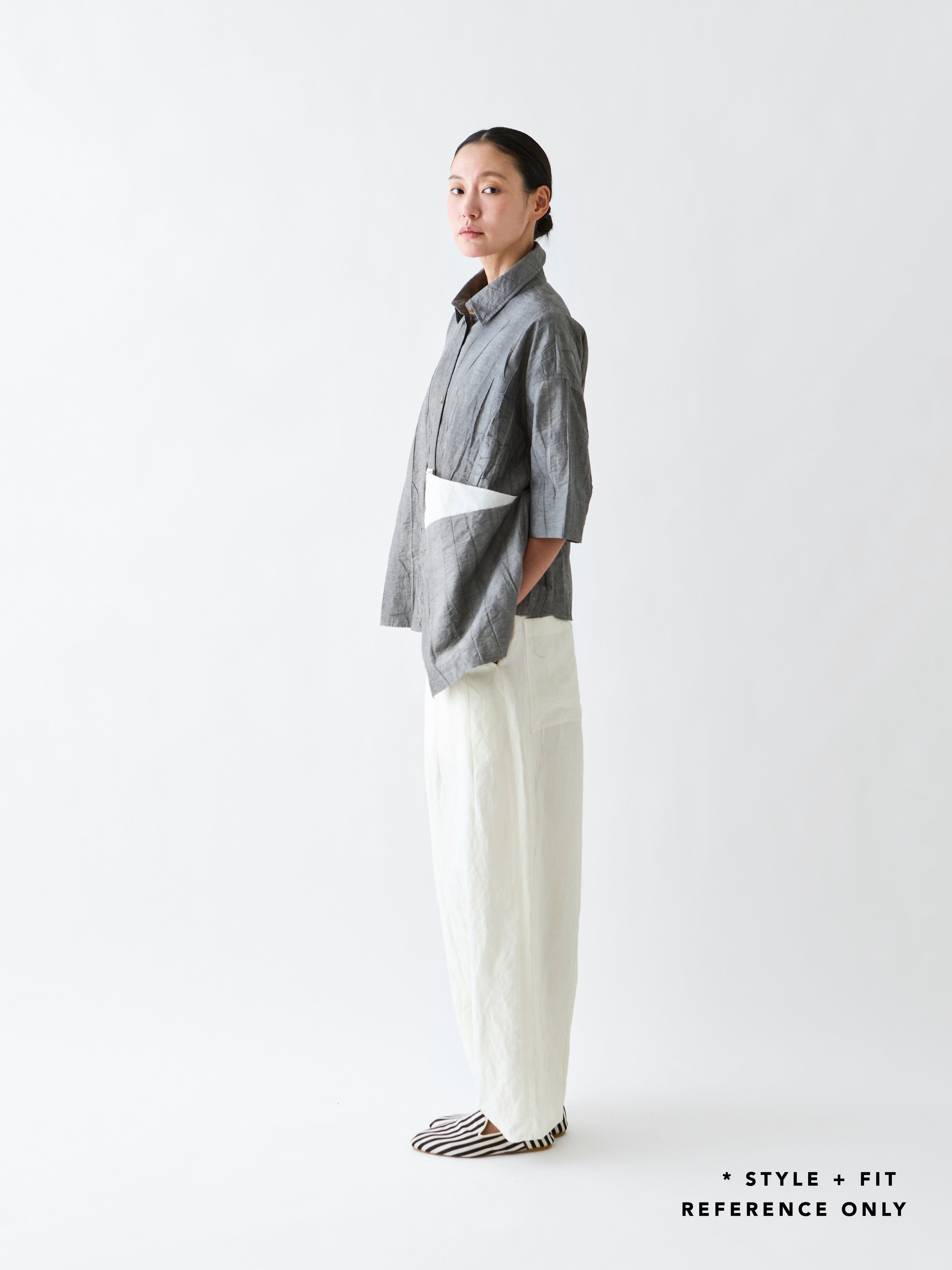 PR030 LINEN BLEND PANT BLACK