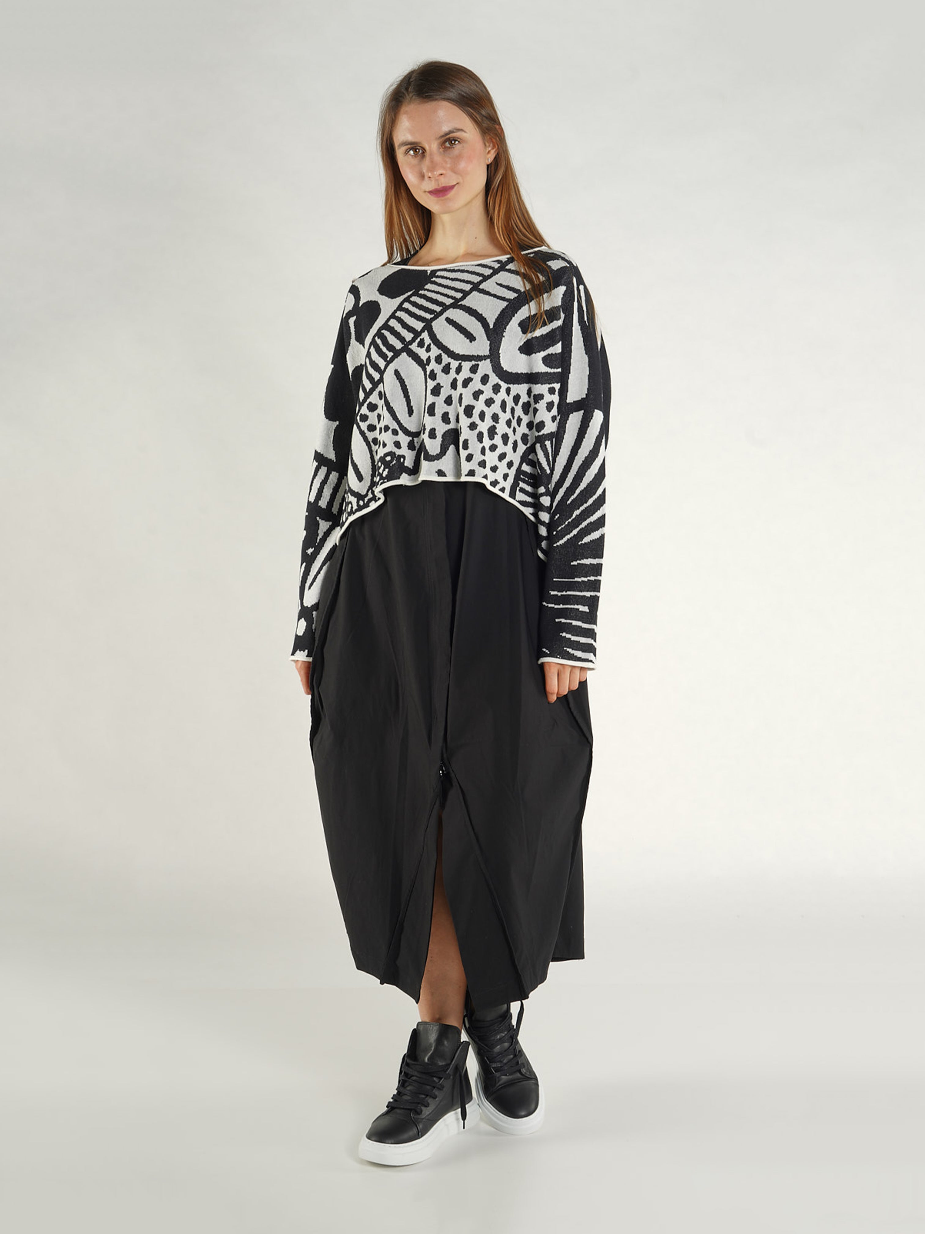PULLOVER BLACK JACQUARD