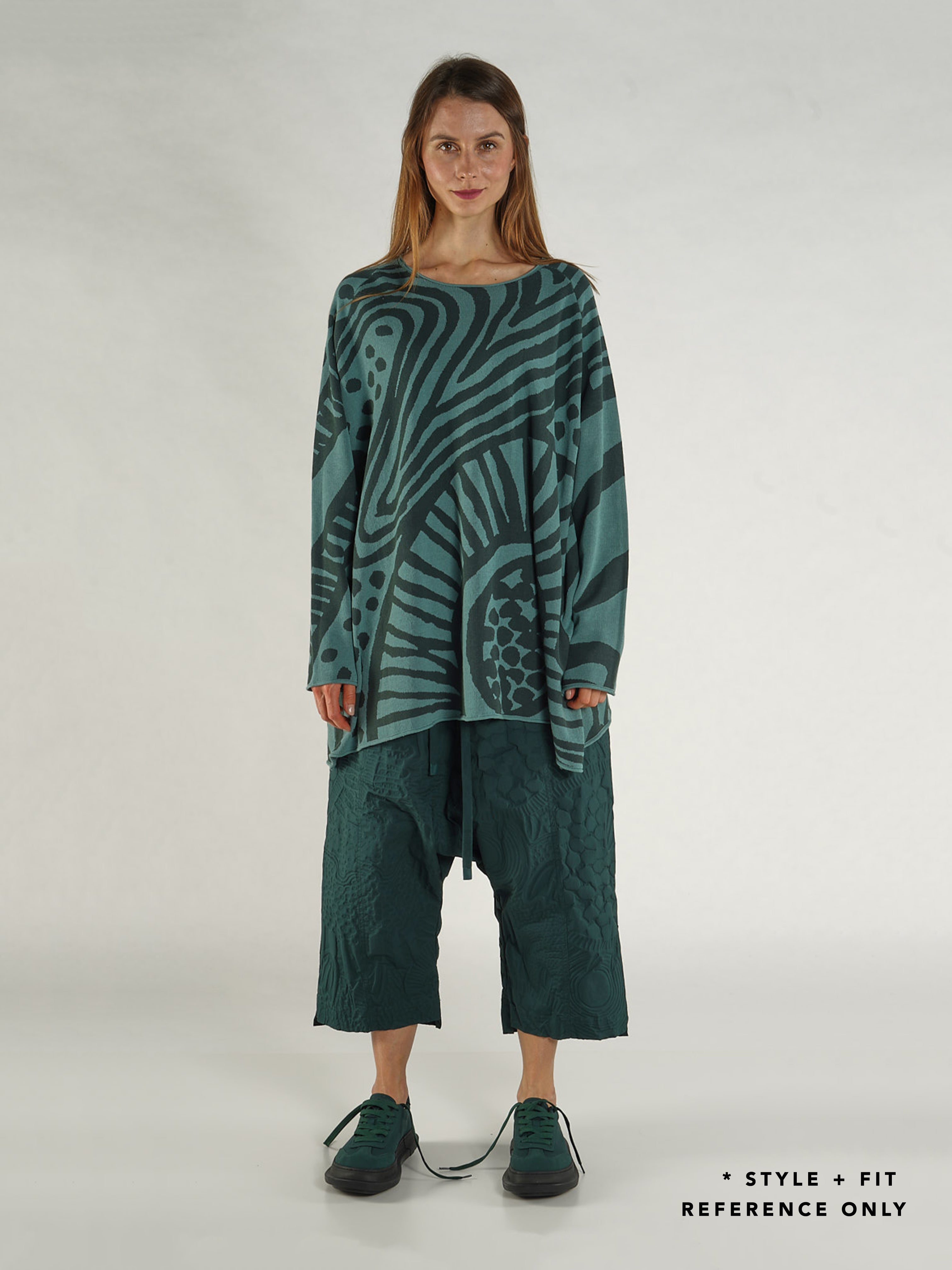 KNIT TUNIC BLACK JACQUARD