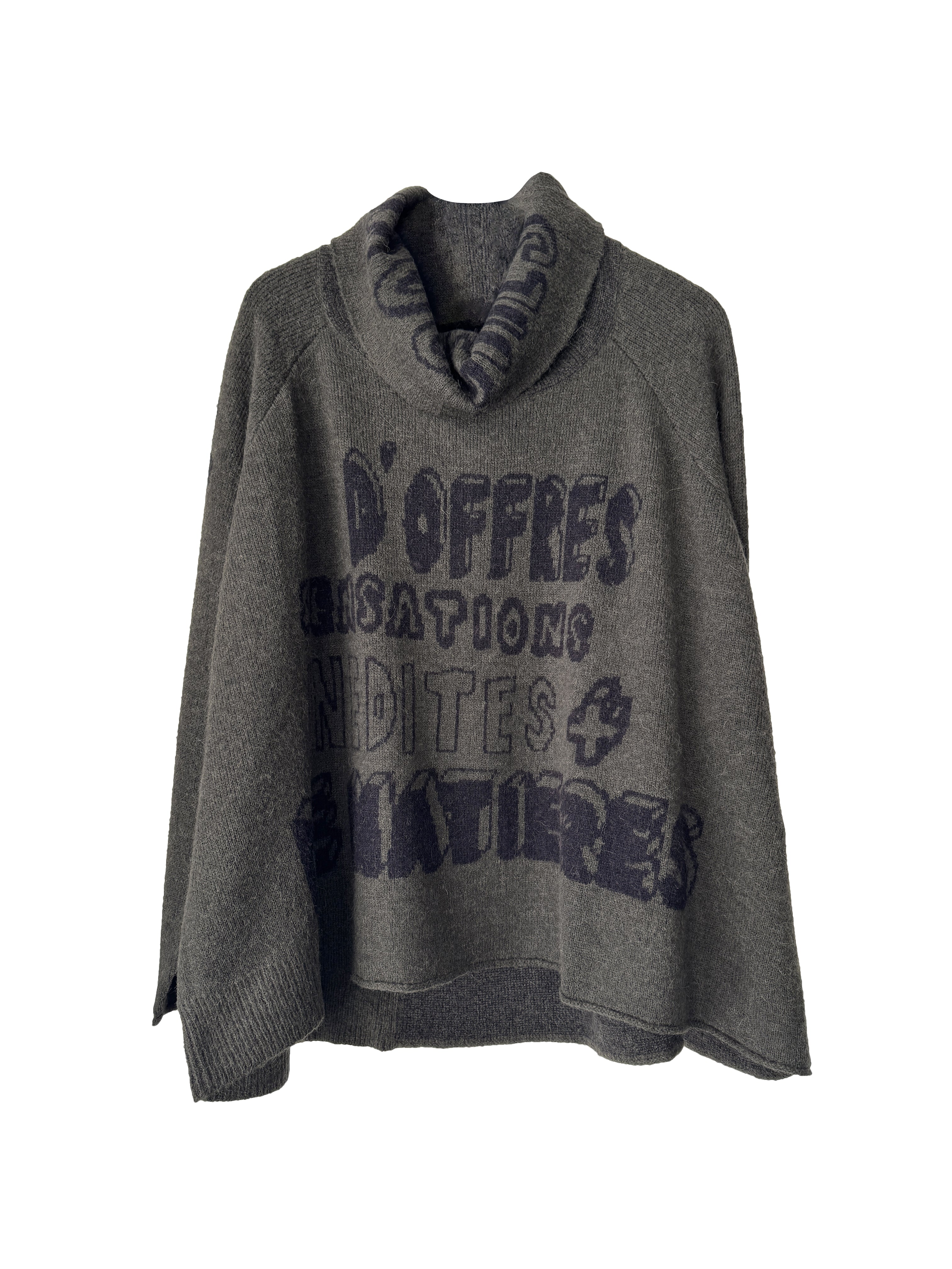 ROLL NECK KNIT JUNGLE JACQUARD