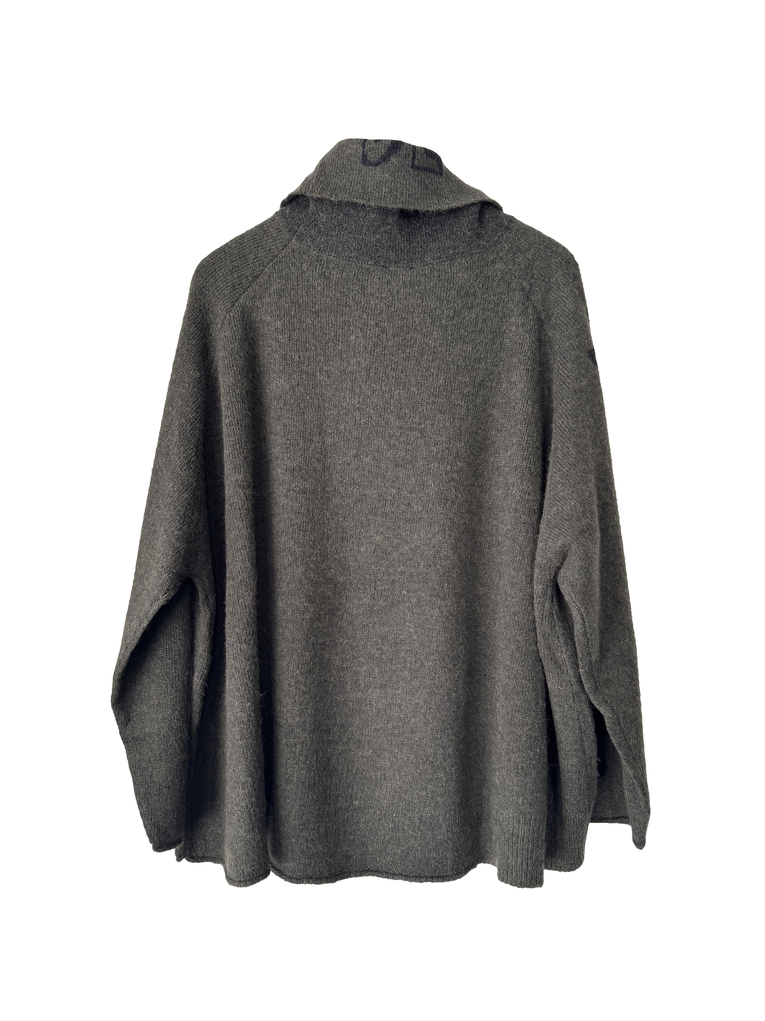 ROLL NECK KNIT JUNGLE JACQUARD
